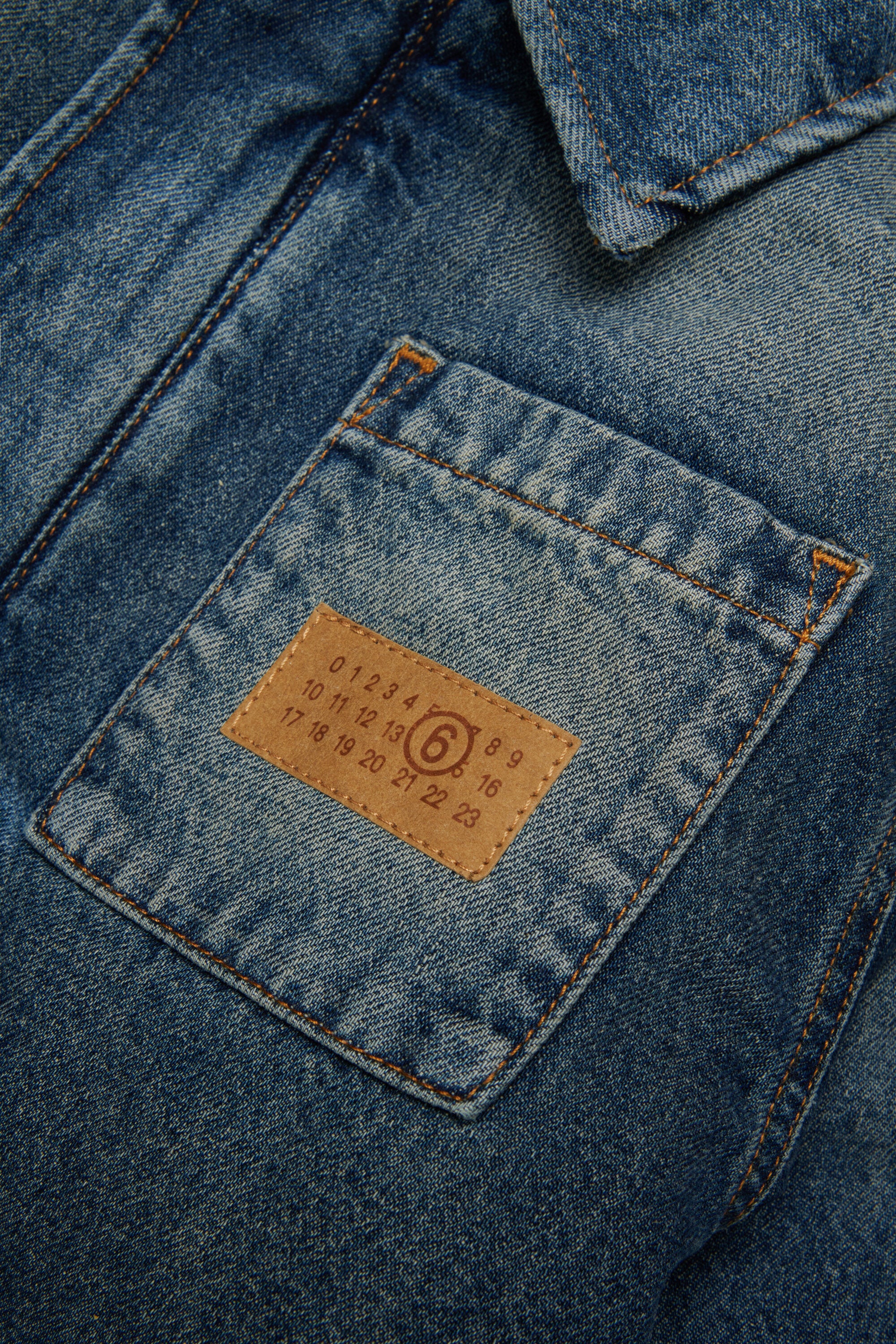 Denim jacket with logo