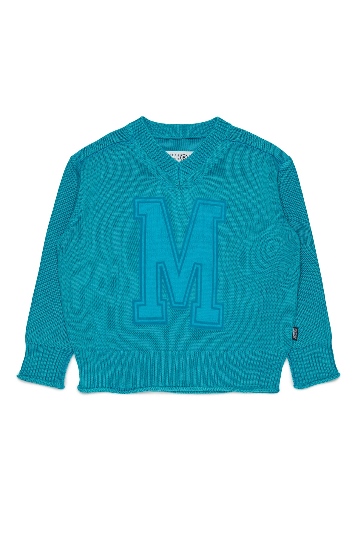 V-neck pullover with logo