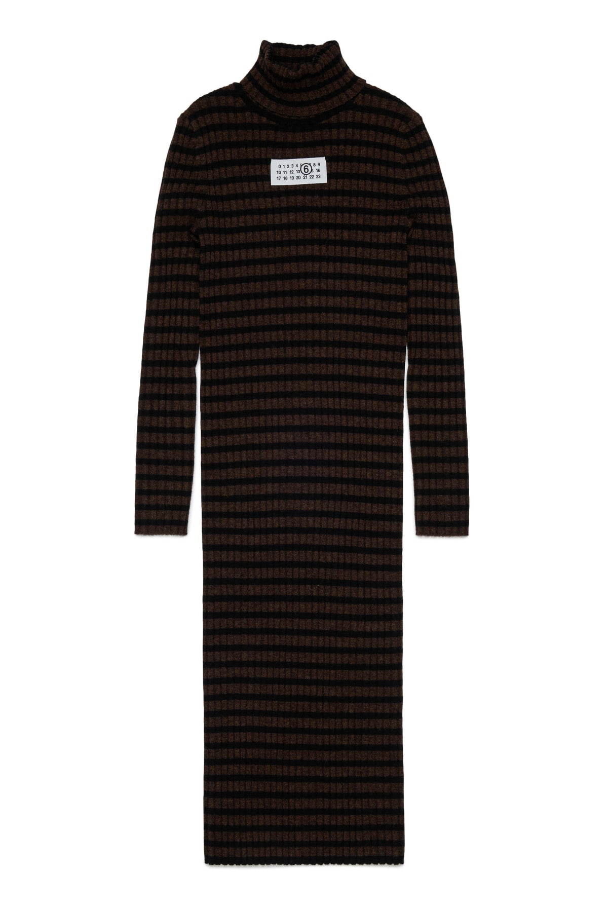 Striped dress with logo