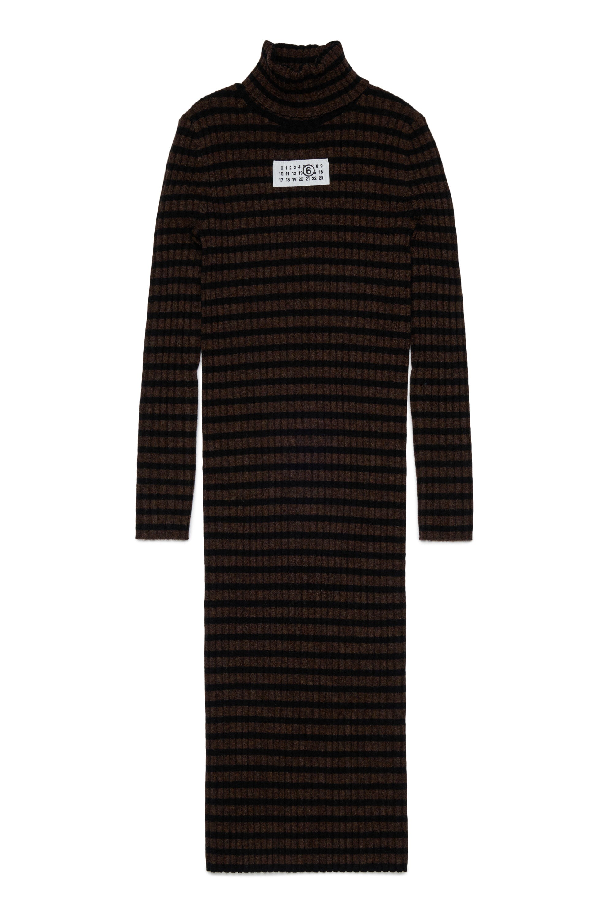 Striped dress with logo
