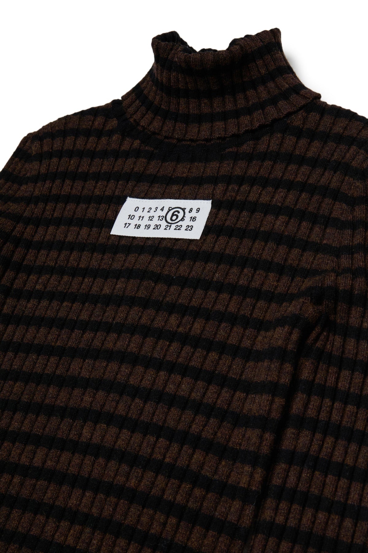 Striped dress with logo
