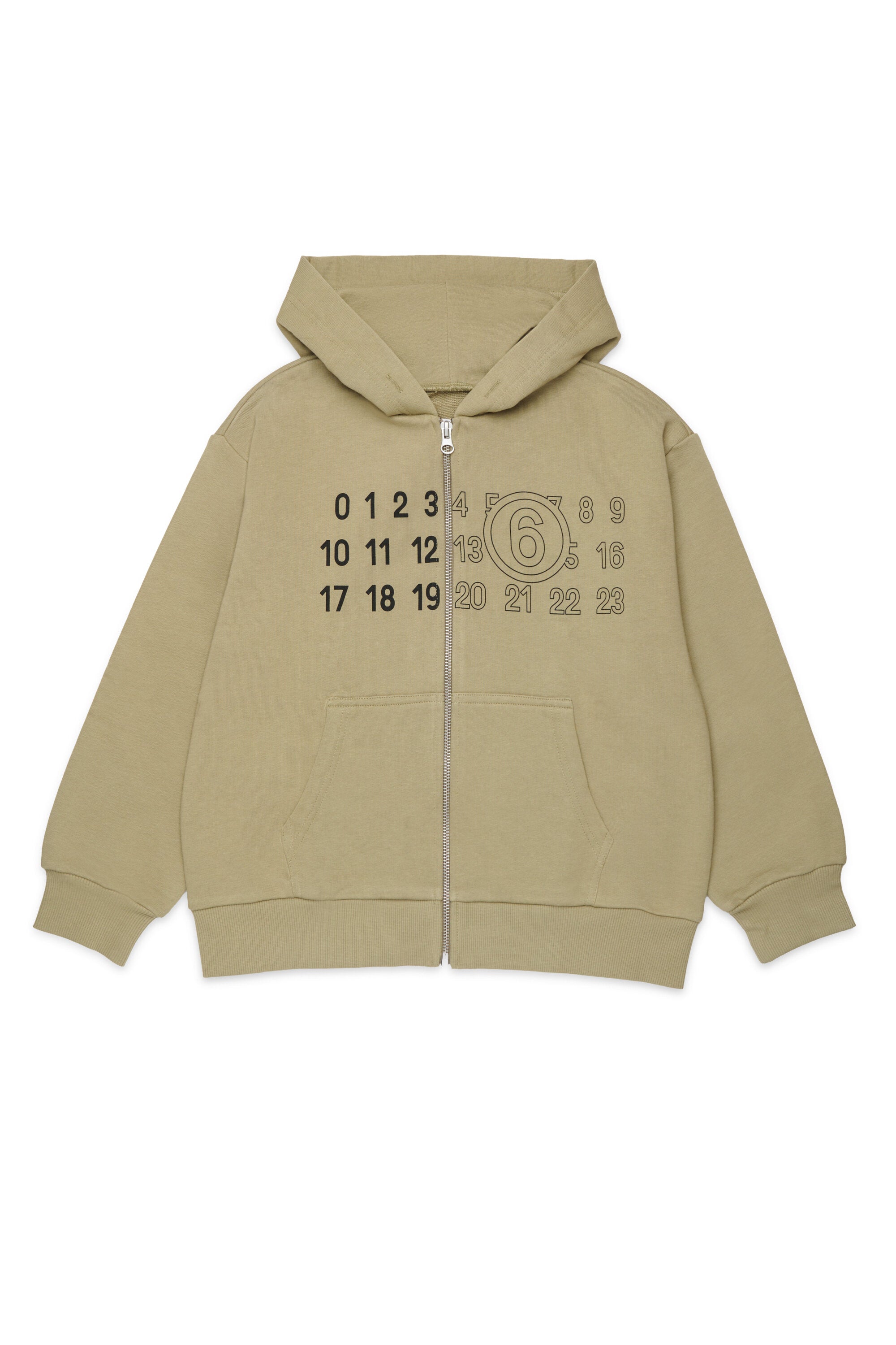 Zip-up sweatshirt with logo