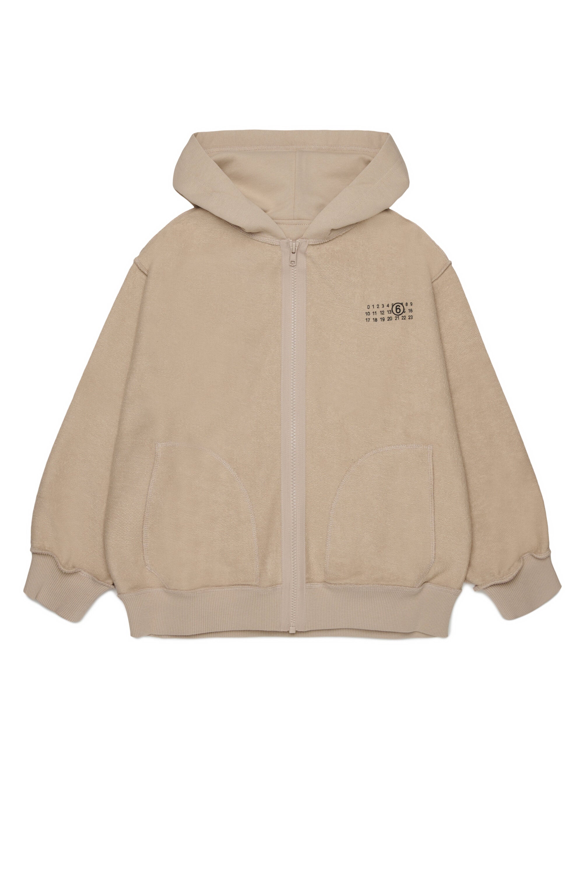 Zip sweatshirt with logo