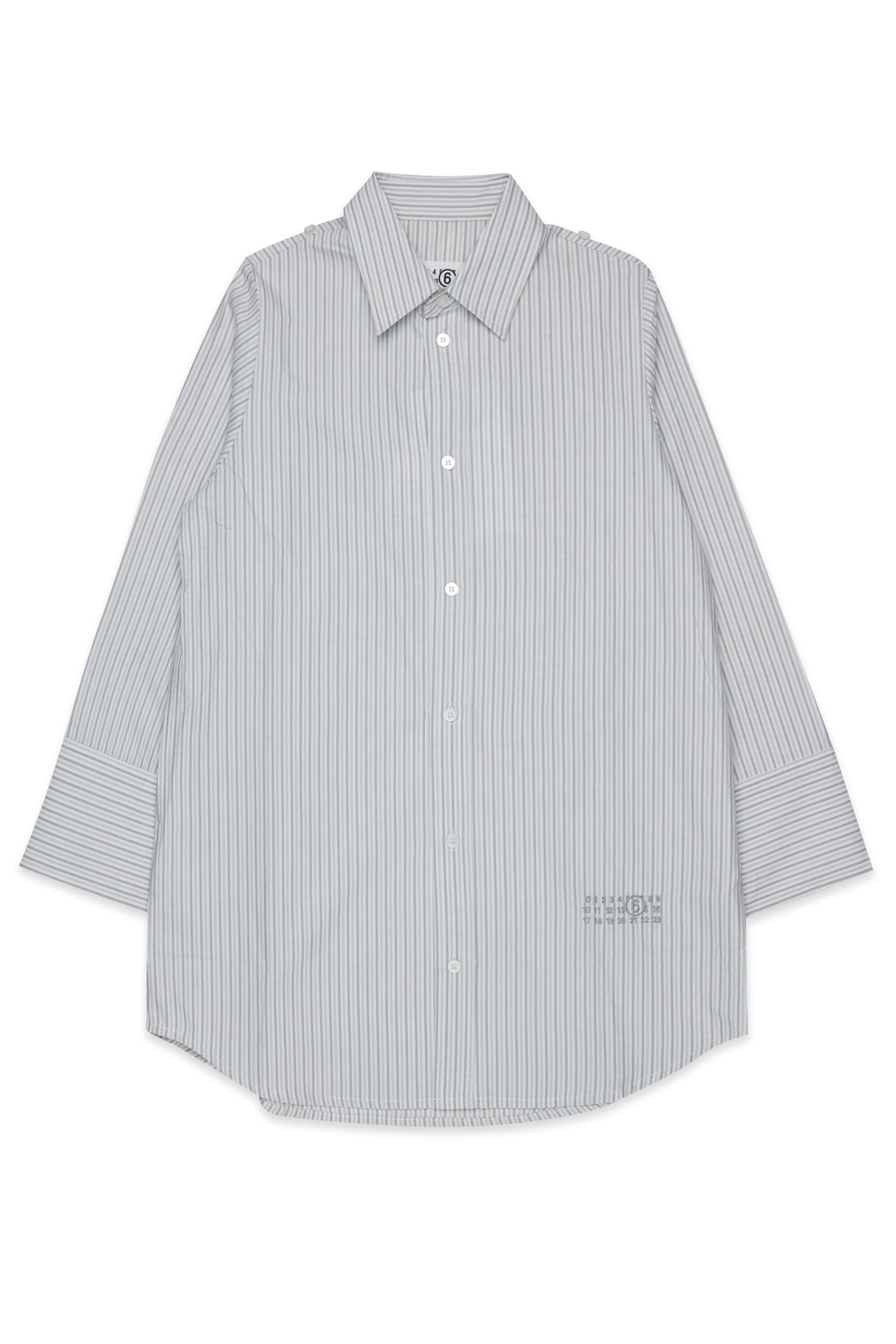 Striped shirt with logo