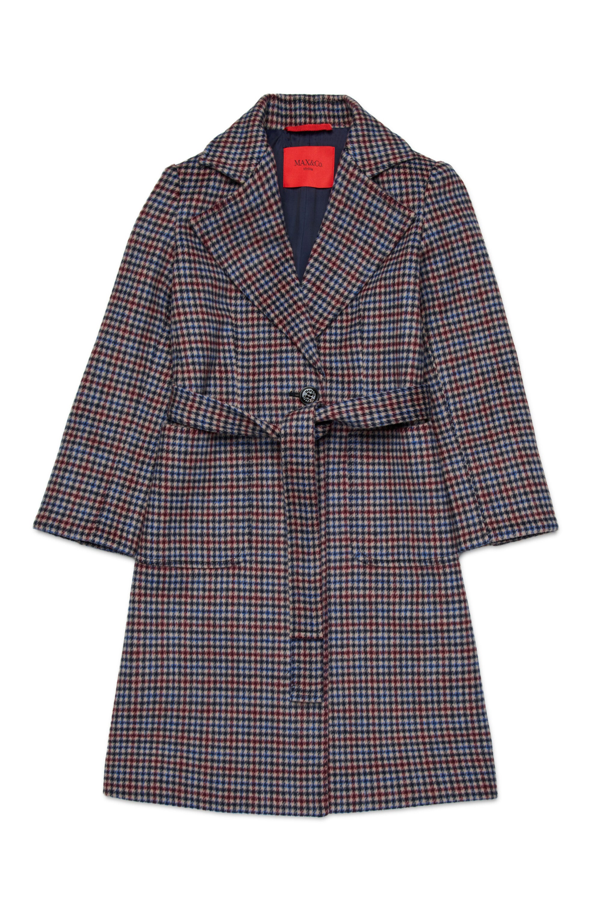 Houndstooth wool Runaway coat