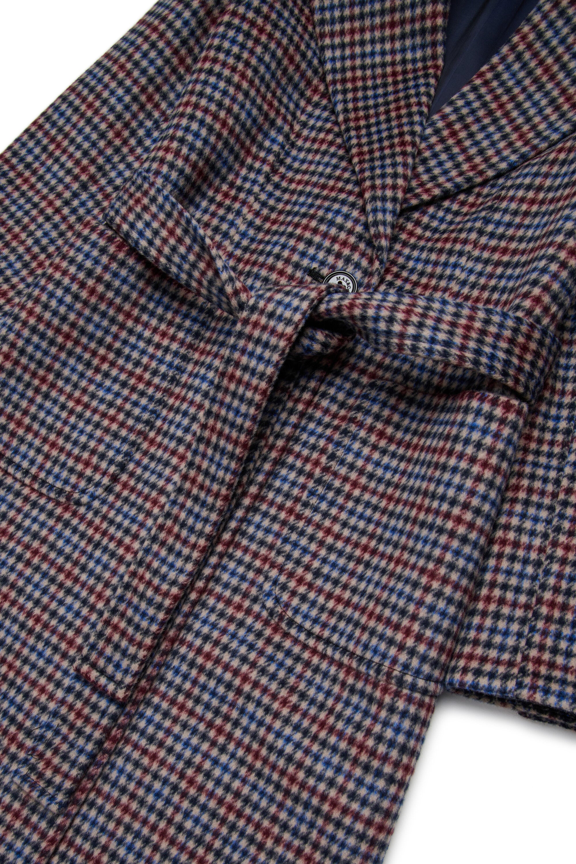 Houndstooth wool Runaway coat