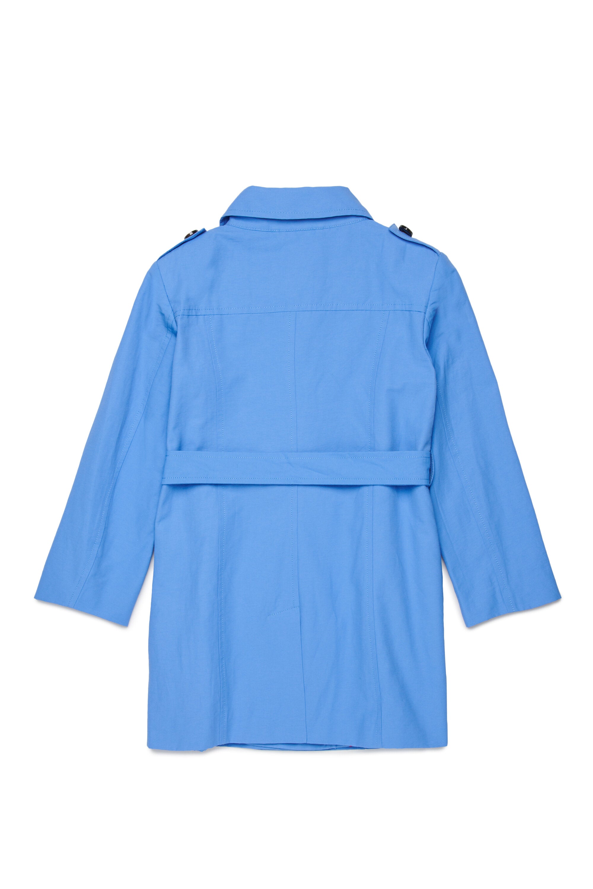 Technical cotton trench coat