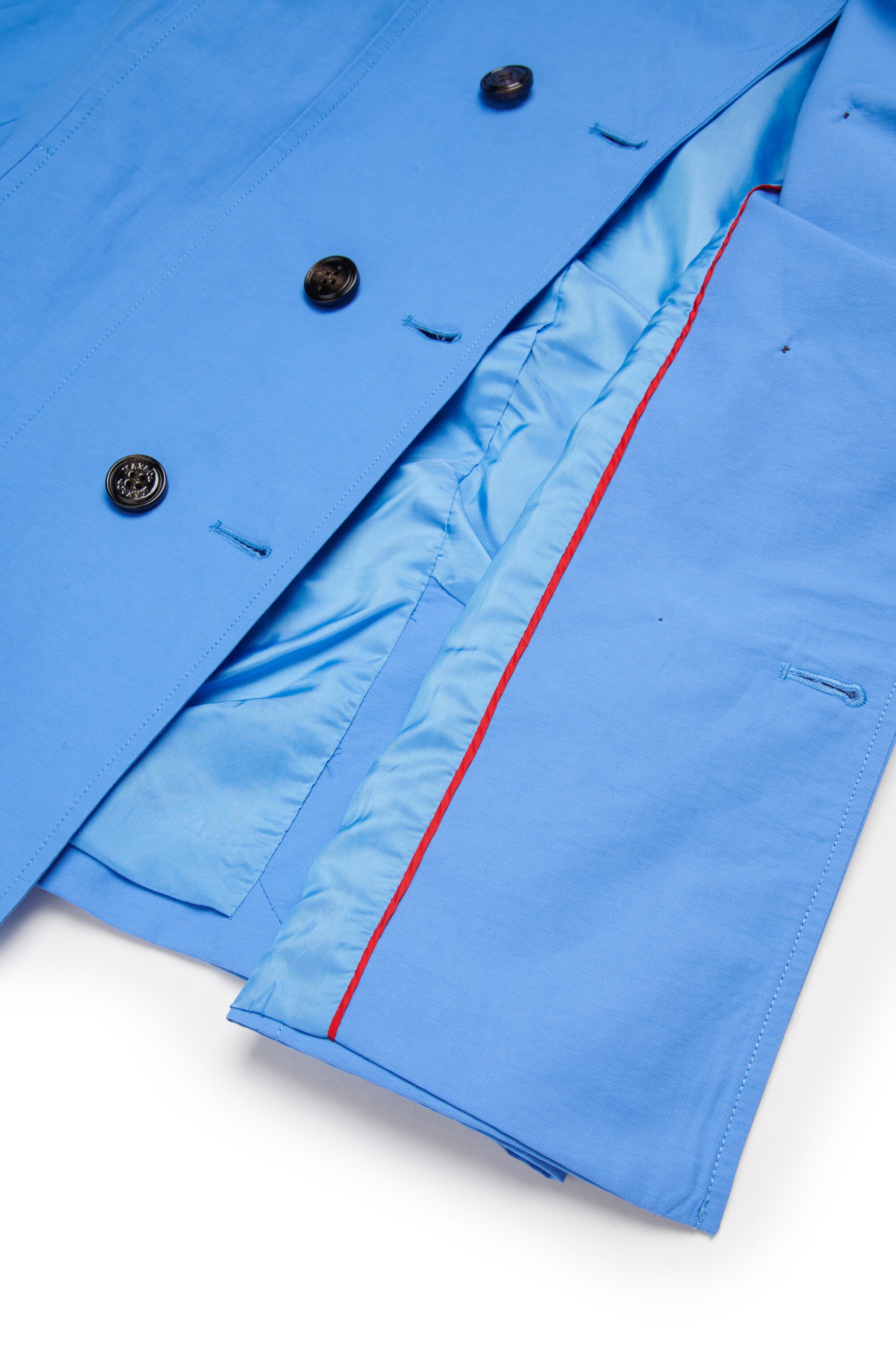 Technical cotton trench coat