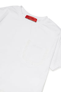T-shirt with Sangallo details