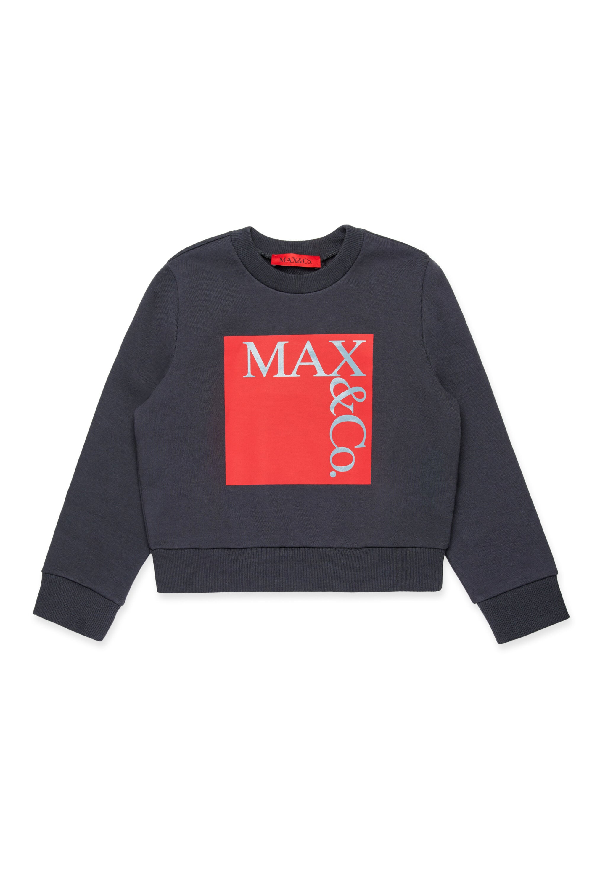 Branded crew-neck sweatshirt