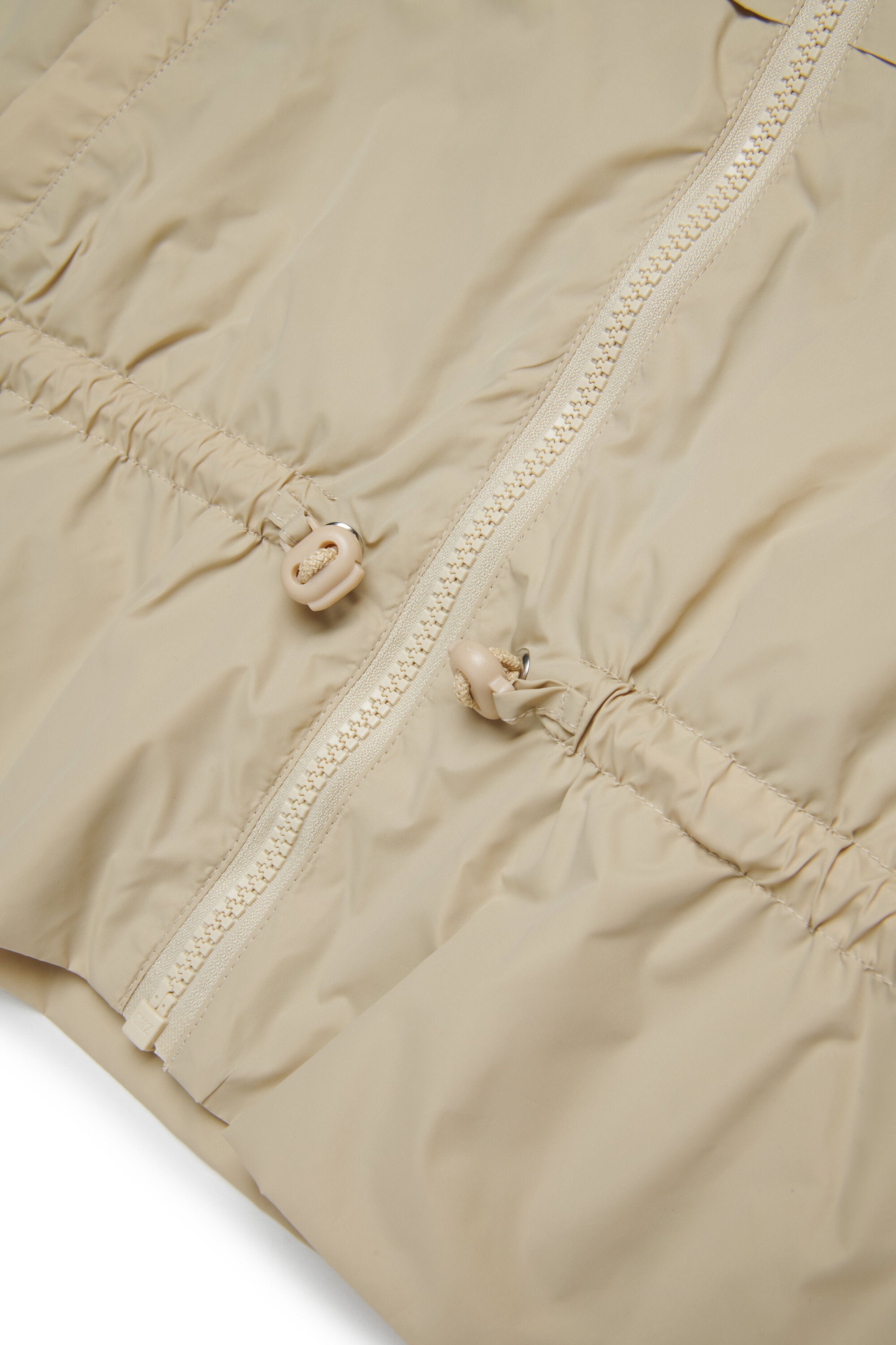 Windbreaker jacket with ruffles