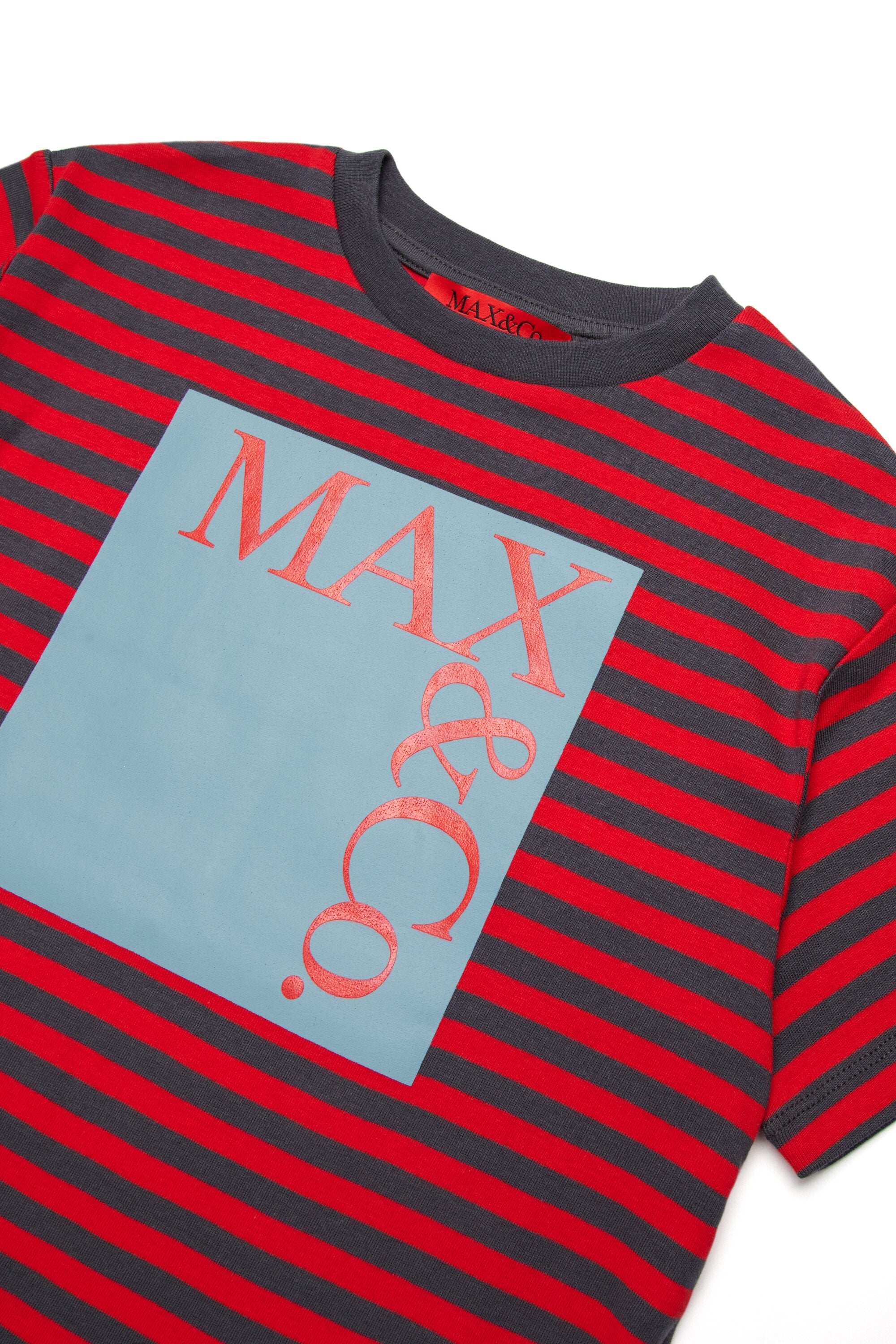 Striped micro ribs T-shirt