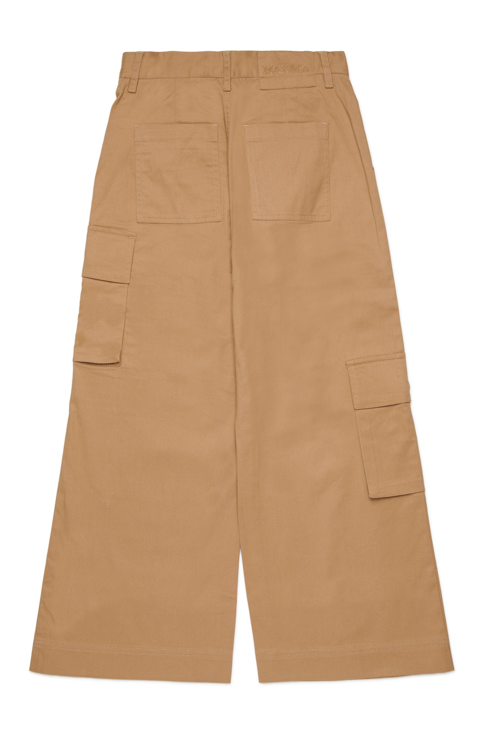 Stretch gabardine cargo pants