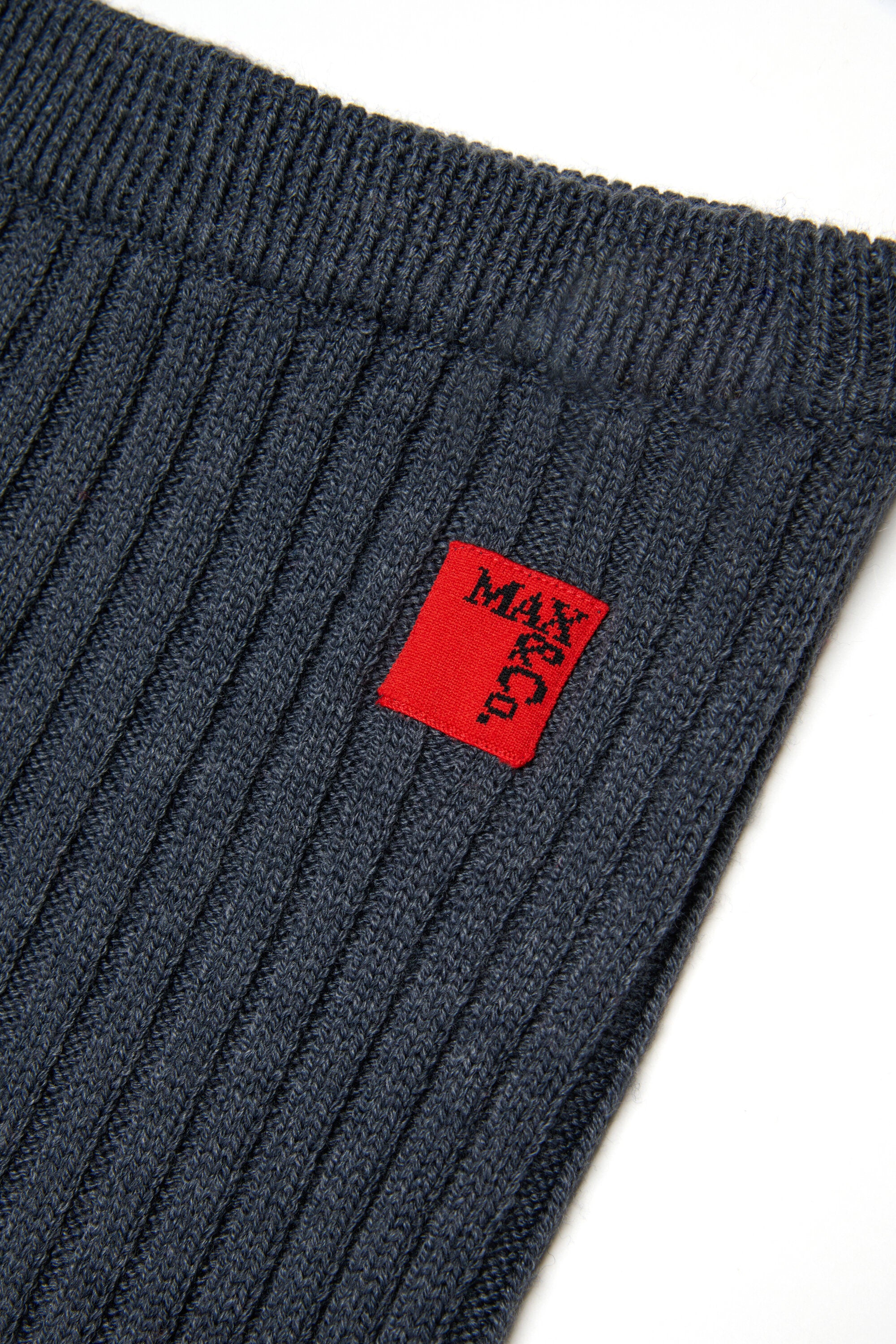 Ribbed wool blend knit pants