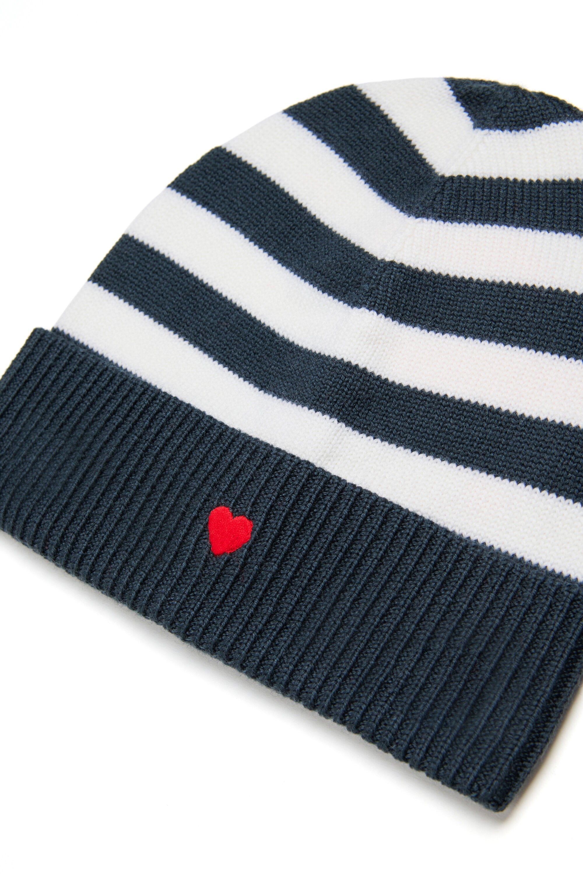 Striped wool beanie