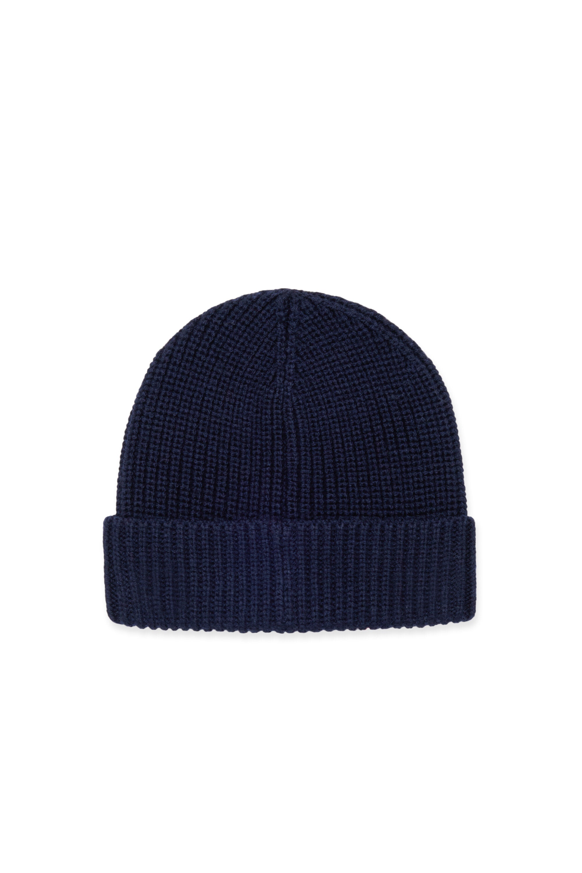 Wool blend beanie with patch