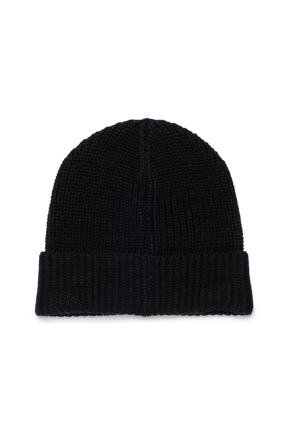 Wool blend beanie with patch