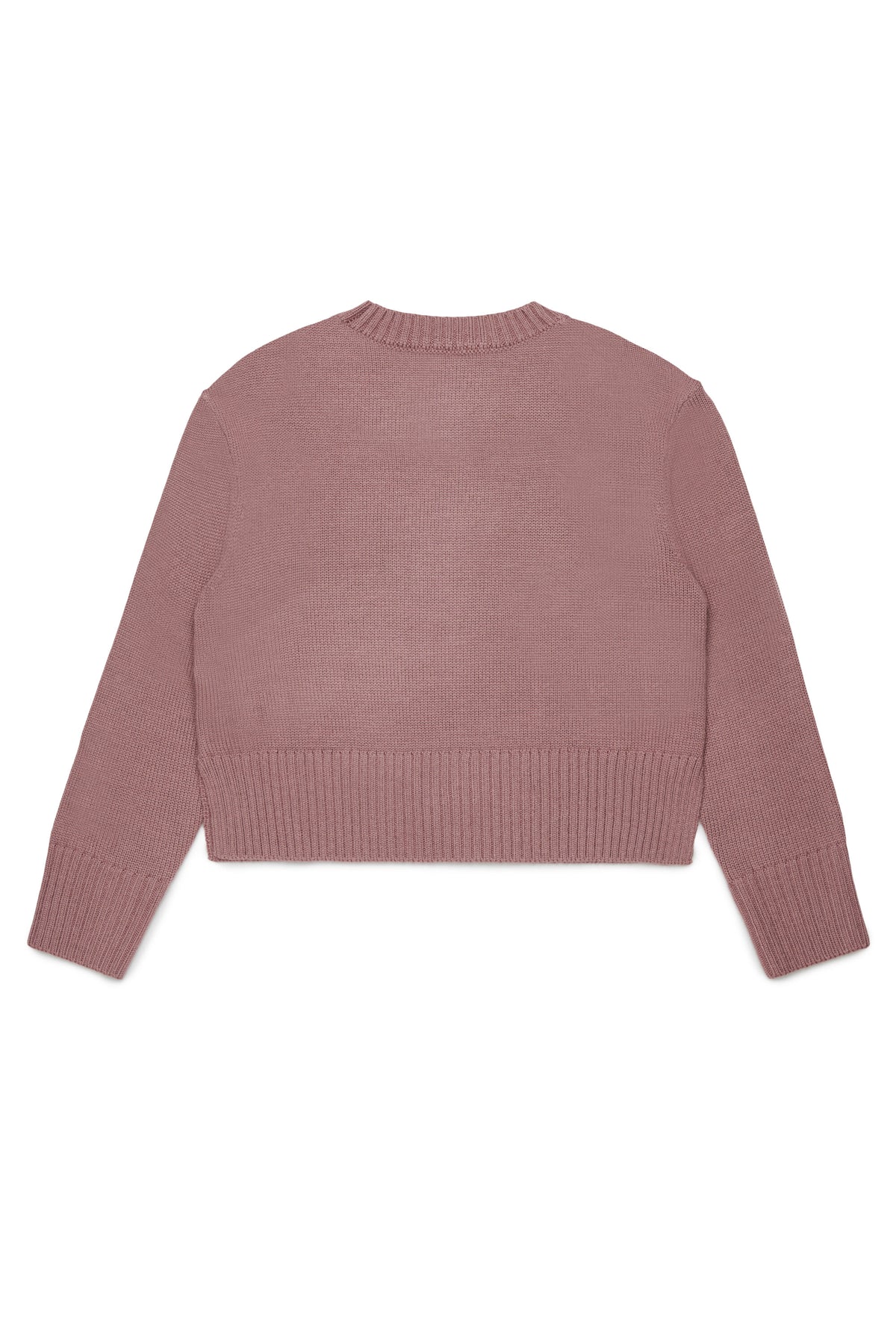 Wool blend pullover with embroidered logo