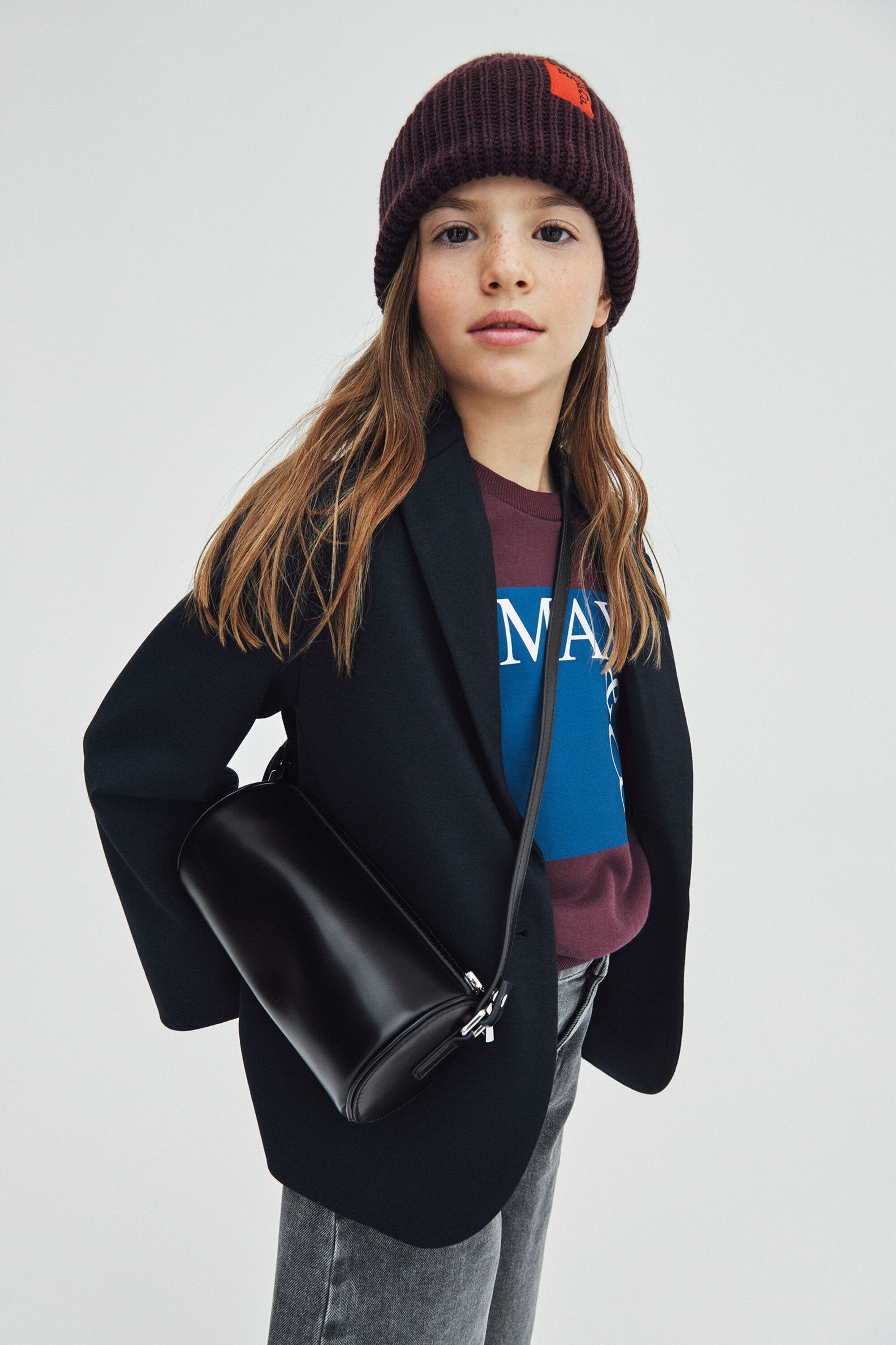 Coated fabric top hat bag