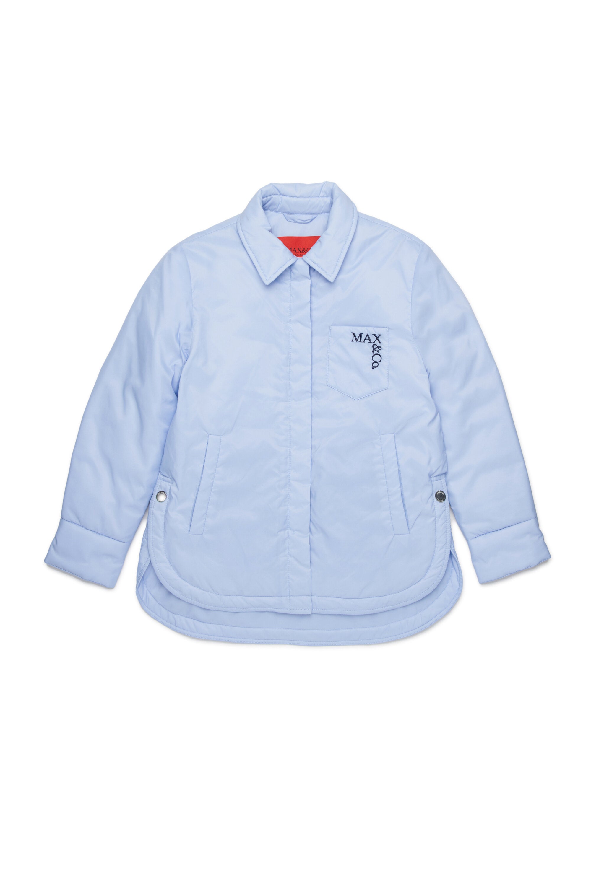 Padded jacket with printed logo