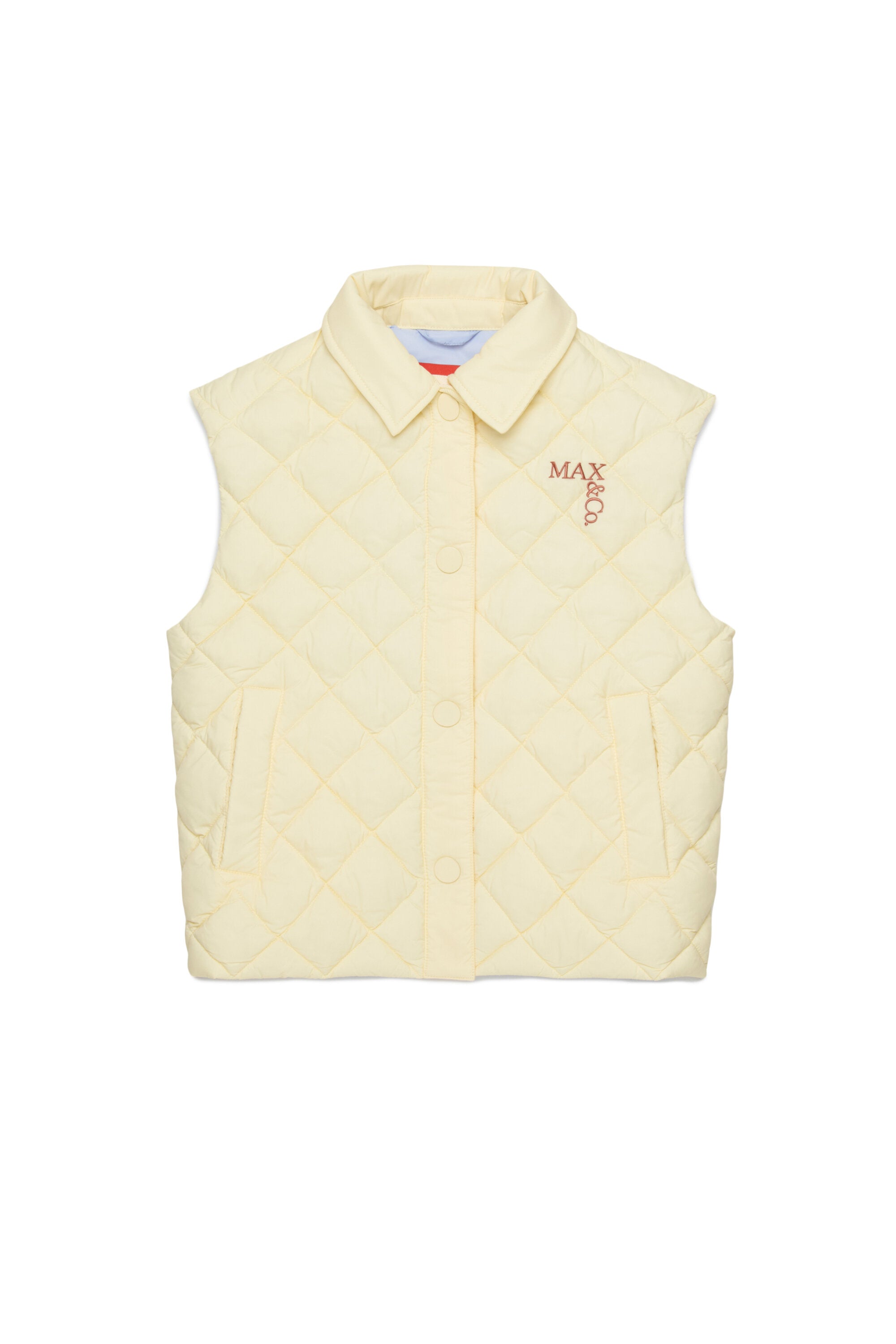 Padded jacket with printed logo