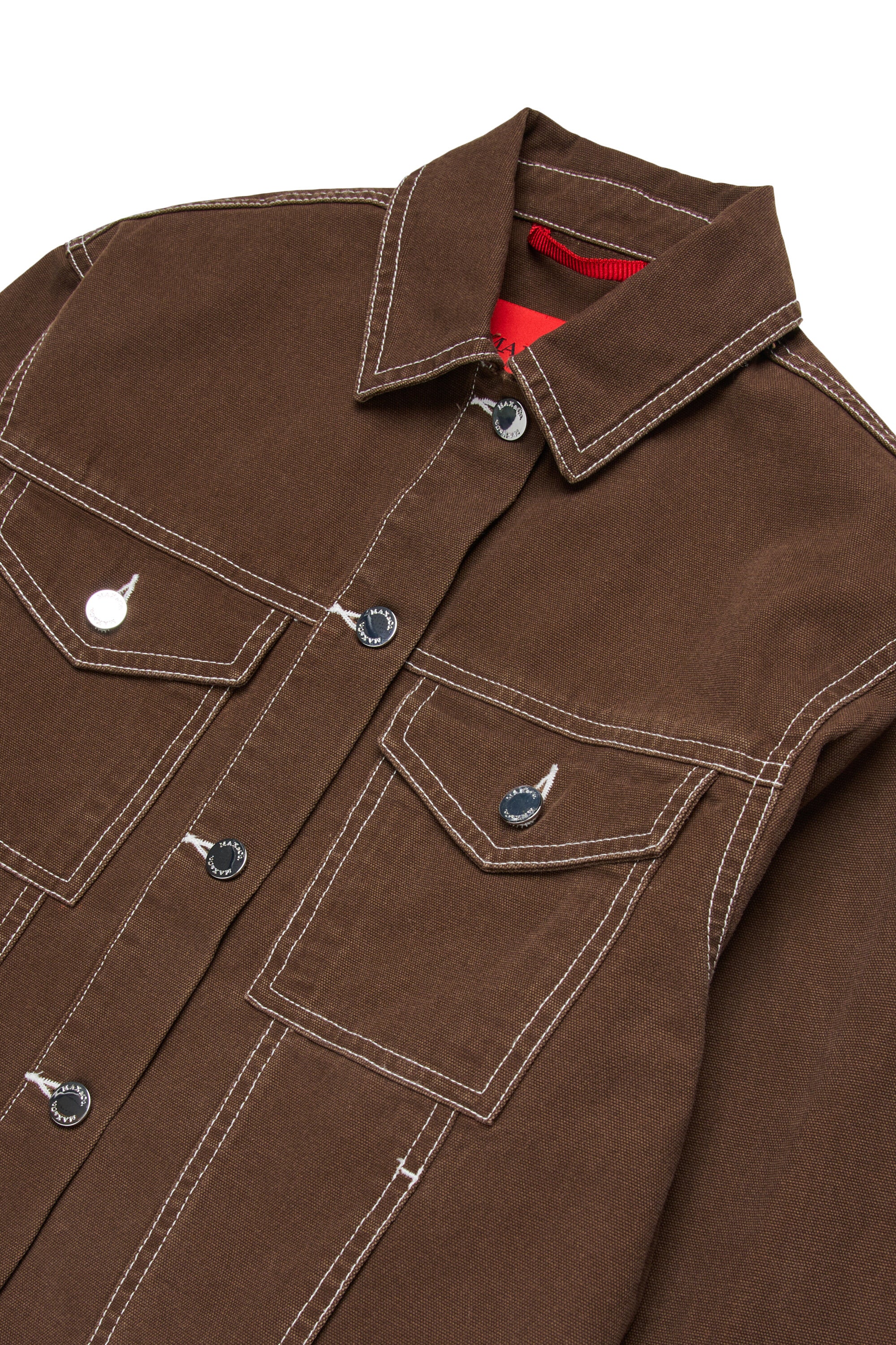 Denim jacket with logo