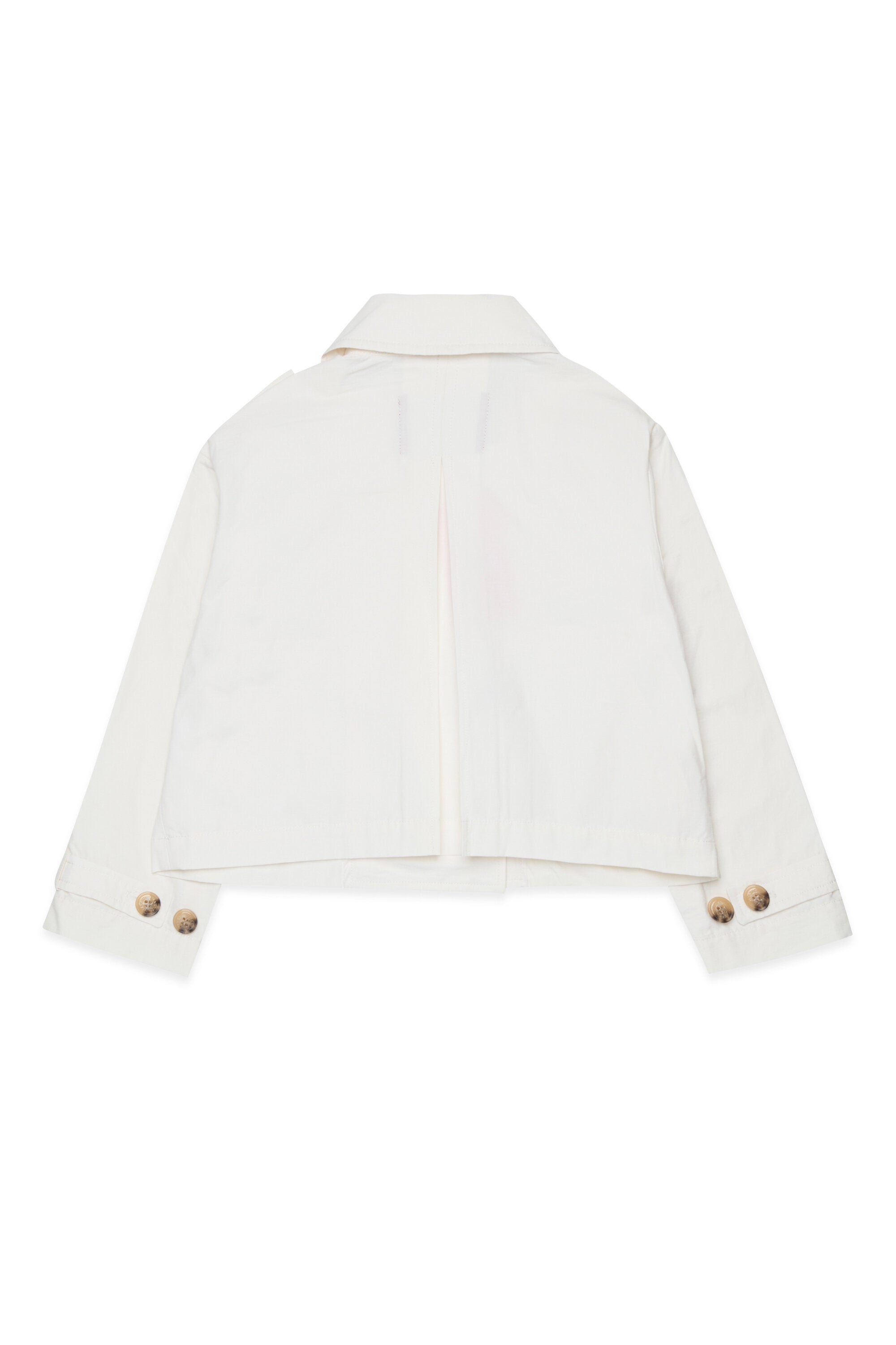 Double-breasted jacket with logo