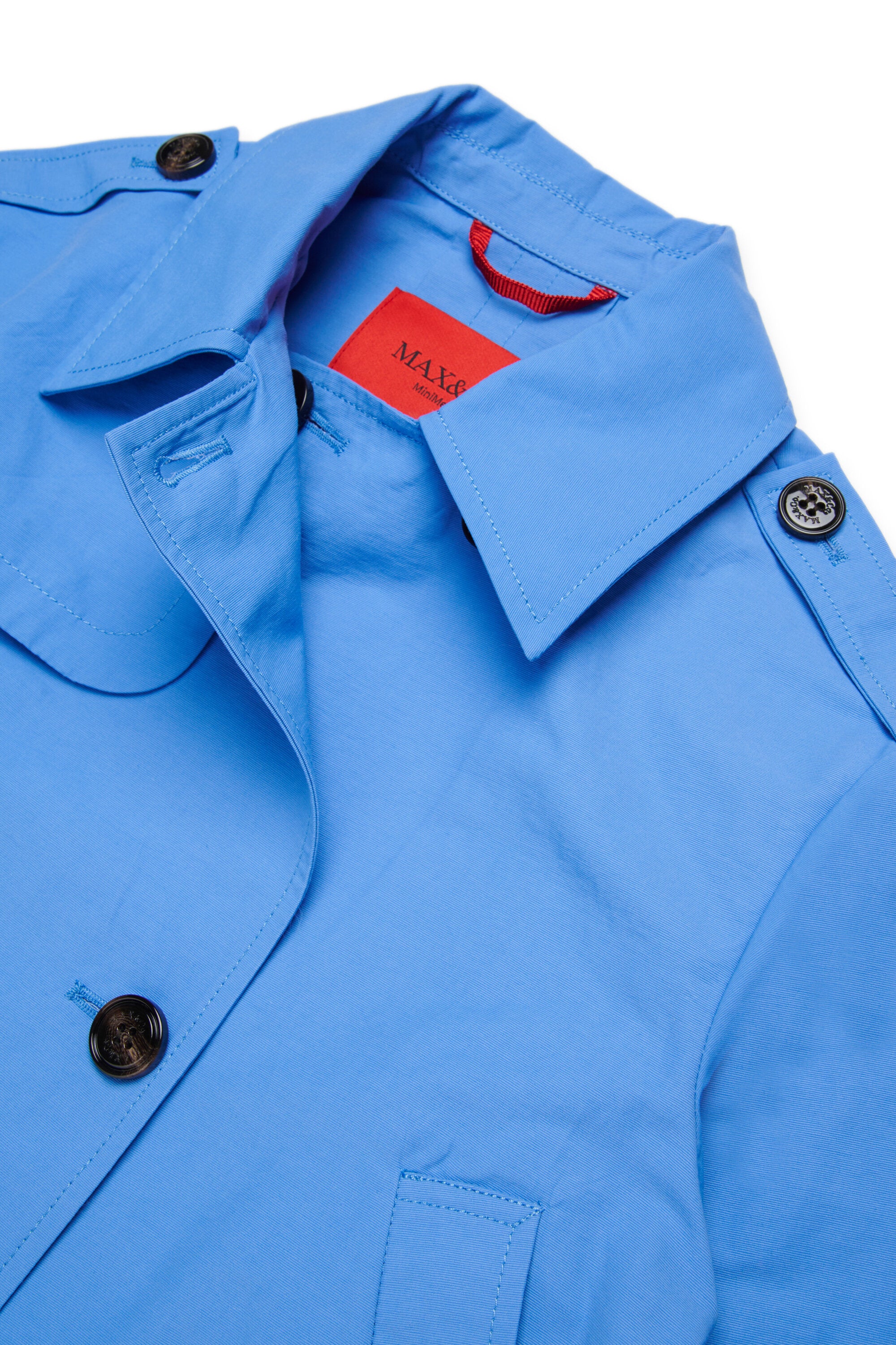 Double-breasted jacket with logo