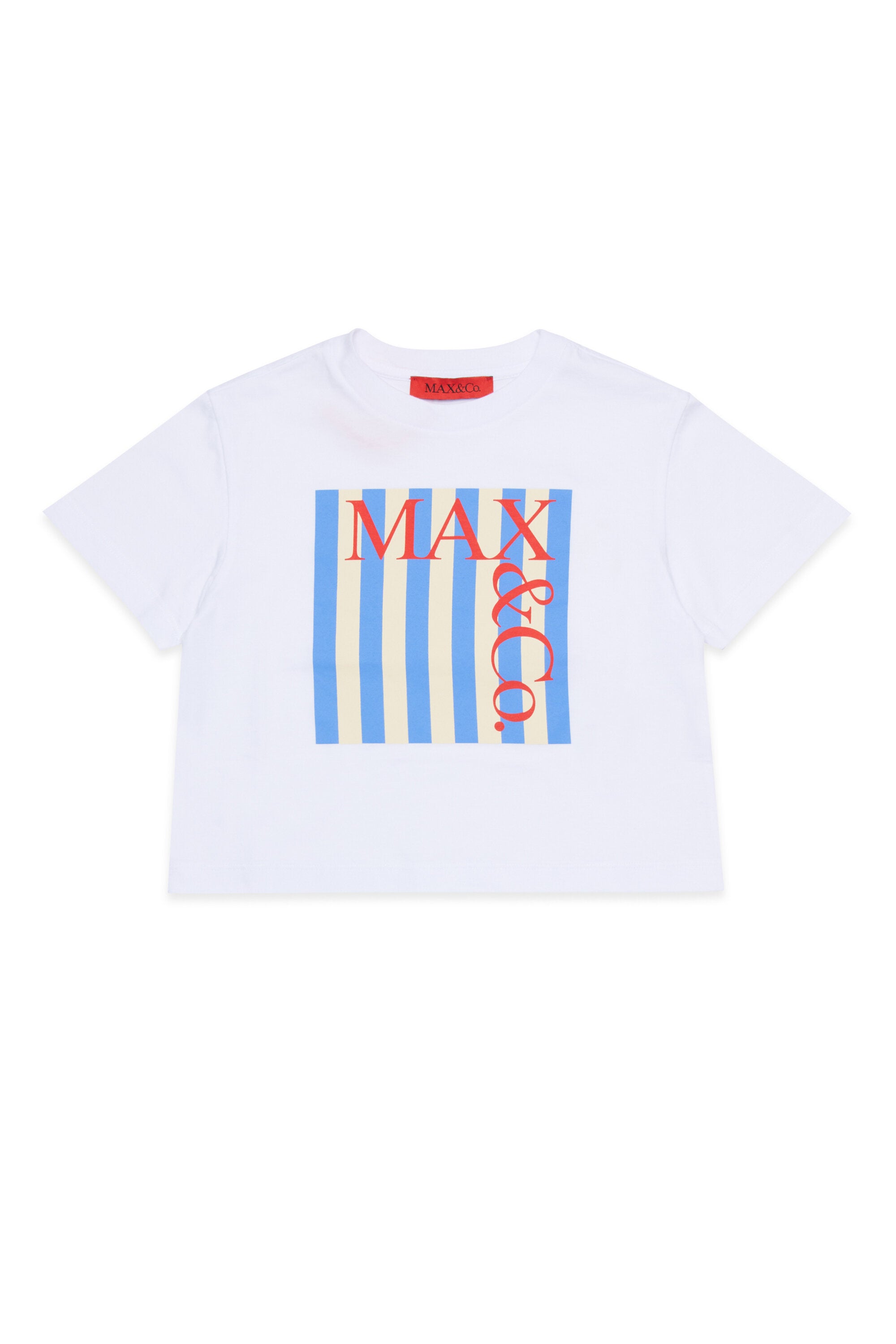 T-shirt with oversized front logo