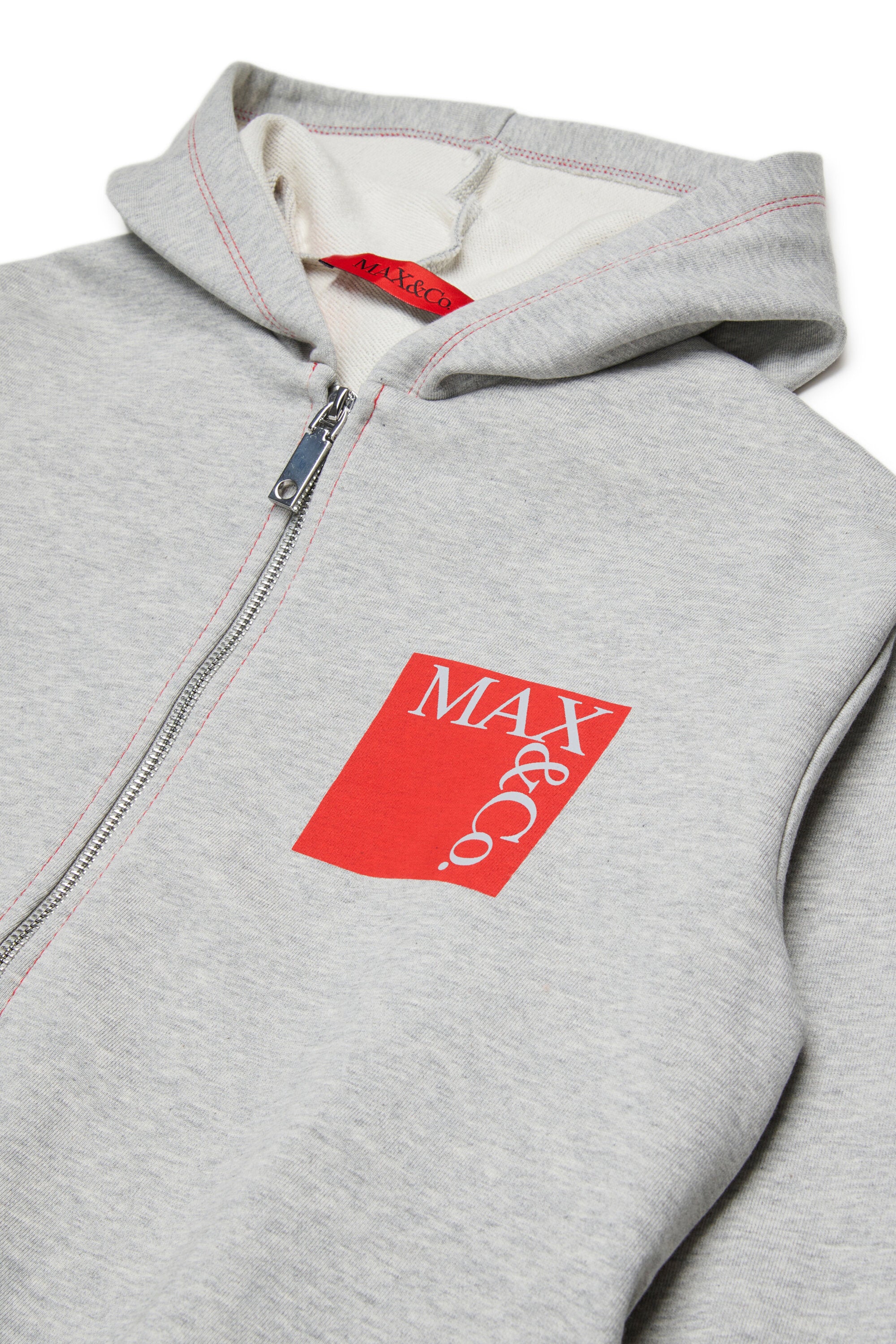Zip-up sweatshirt with logo