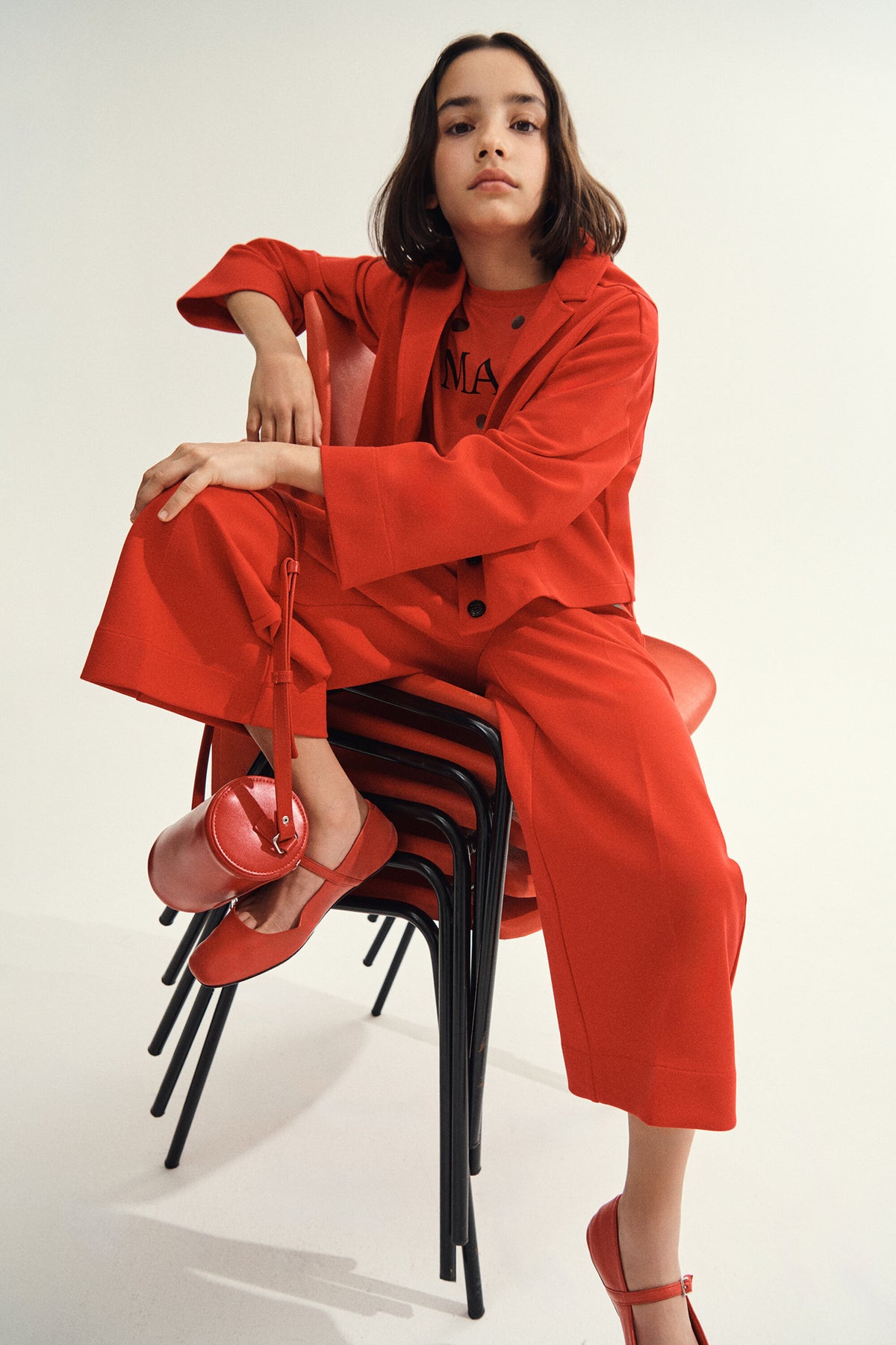 Palazzo pants with logo