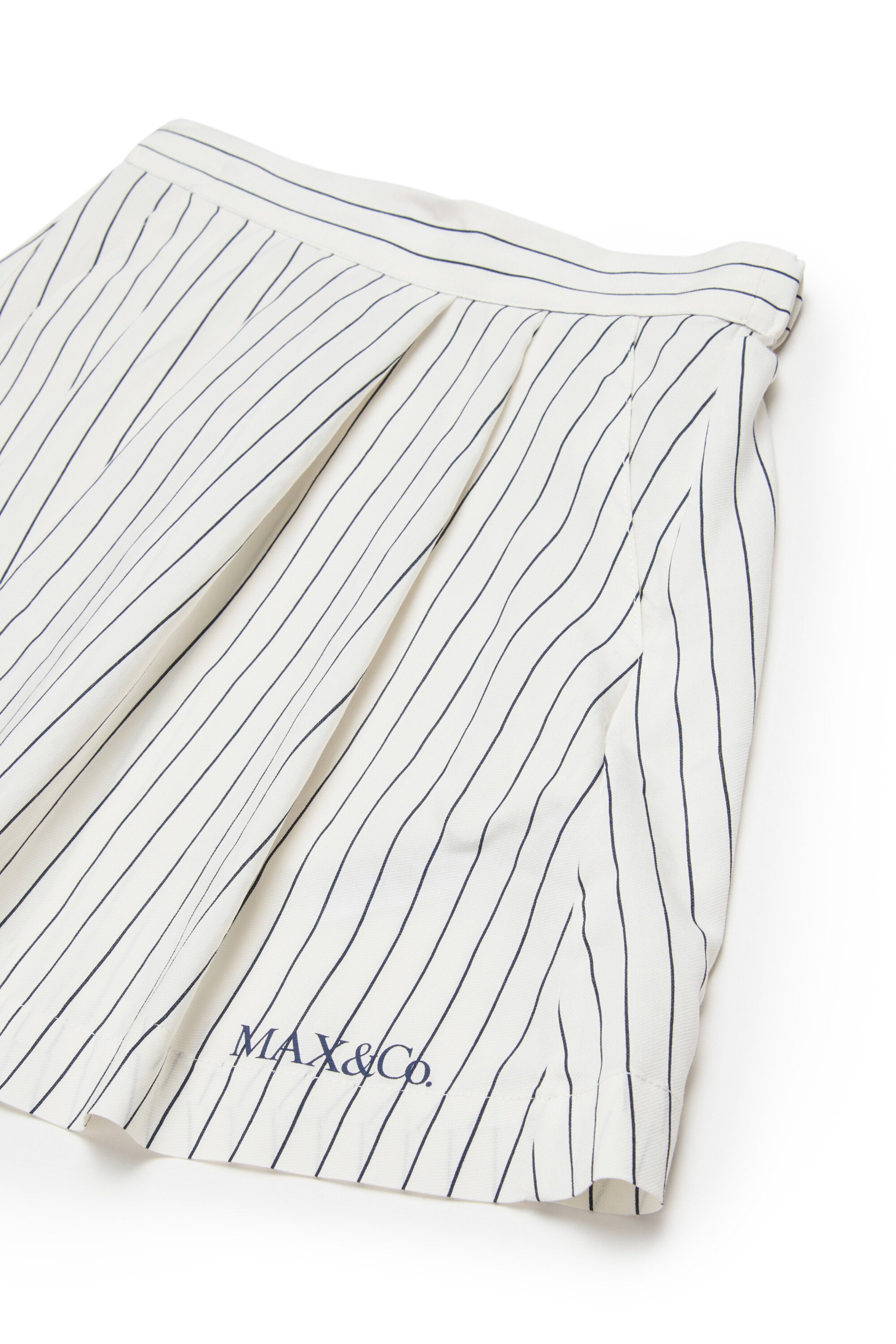 Striped skirt with logo