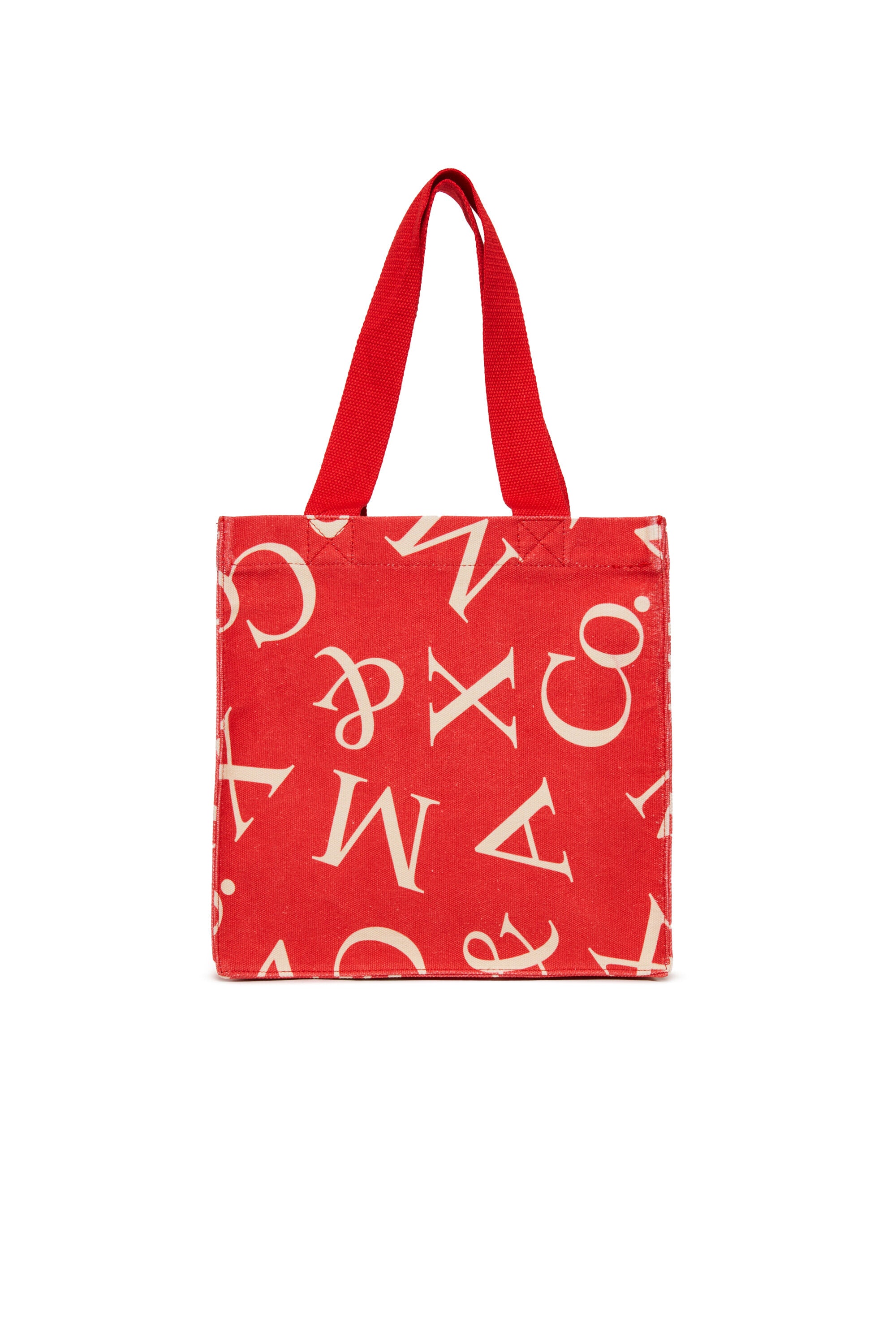 Tote bag with oversized logo lettering