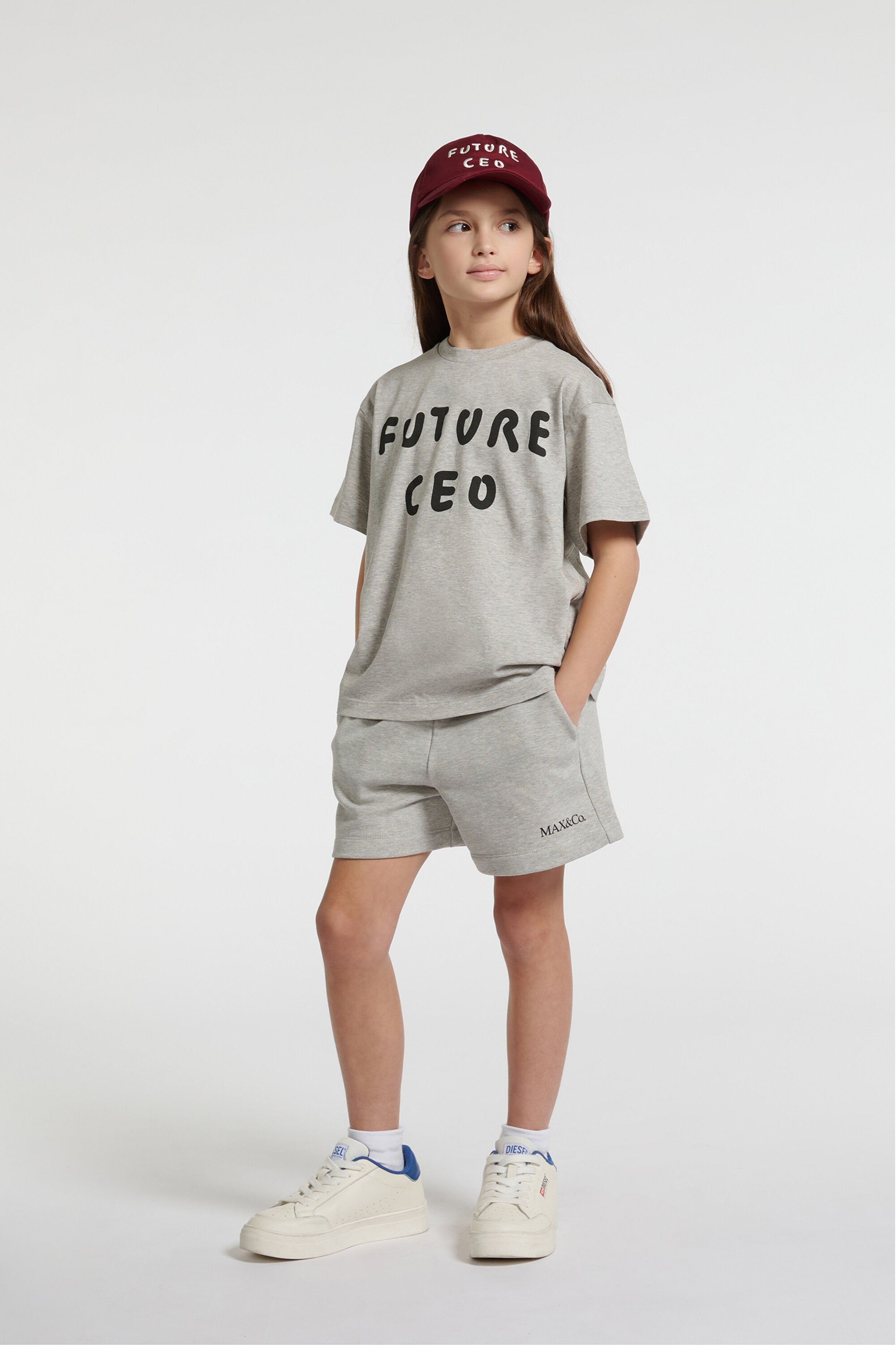Logo sweatshirt shorts