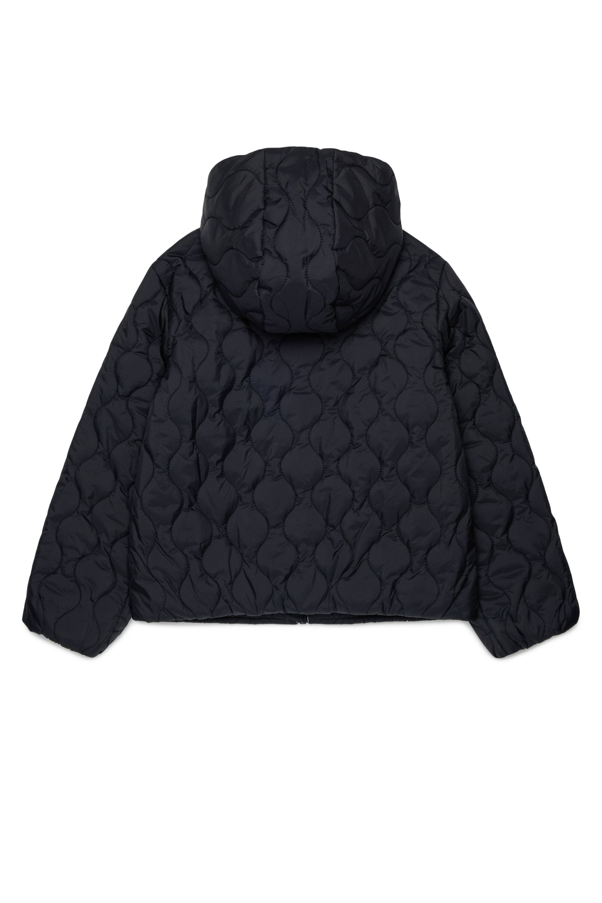 Padded jacket with printed logo
