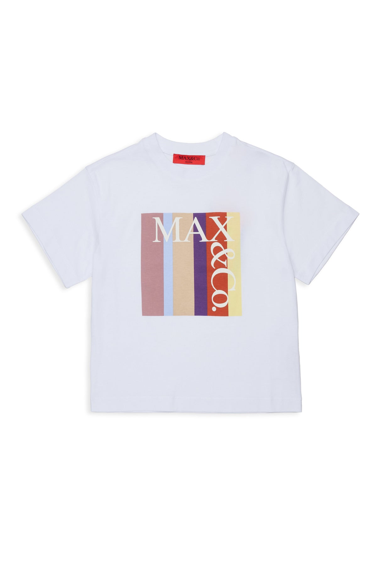 T-shirt with multicolor front logo