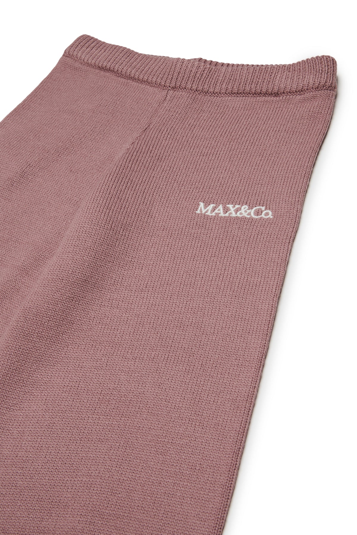 Knit pants with logo