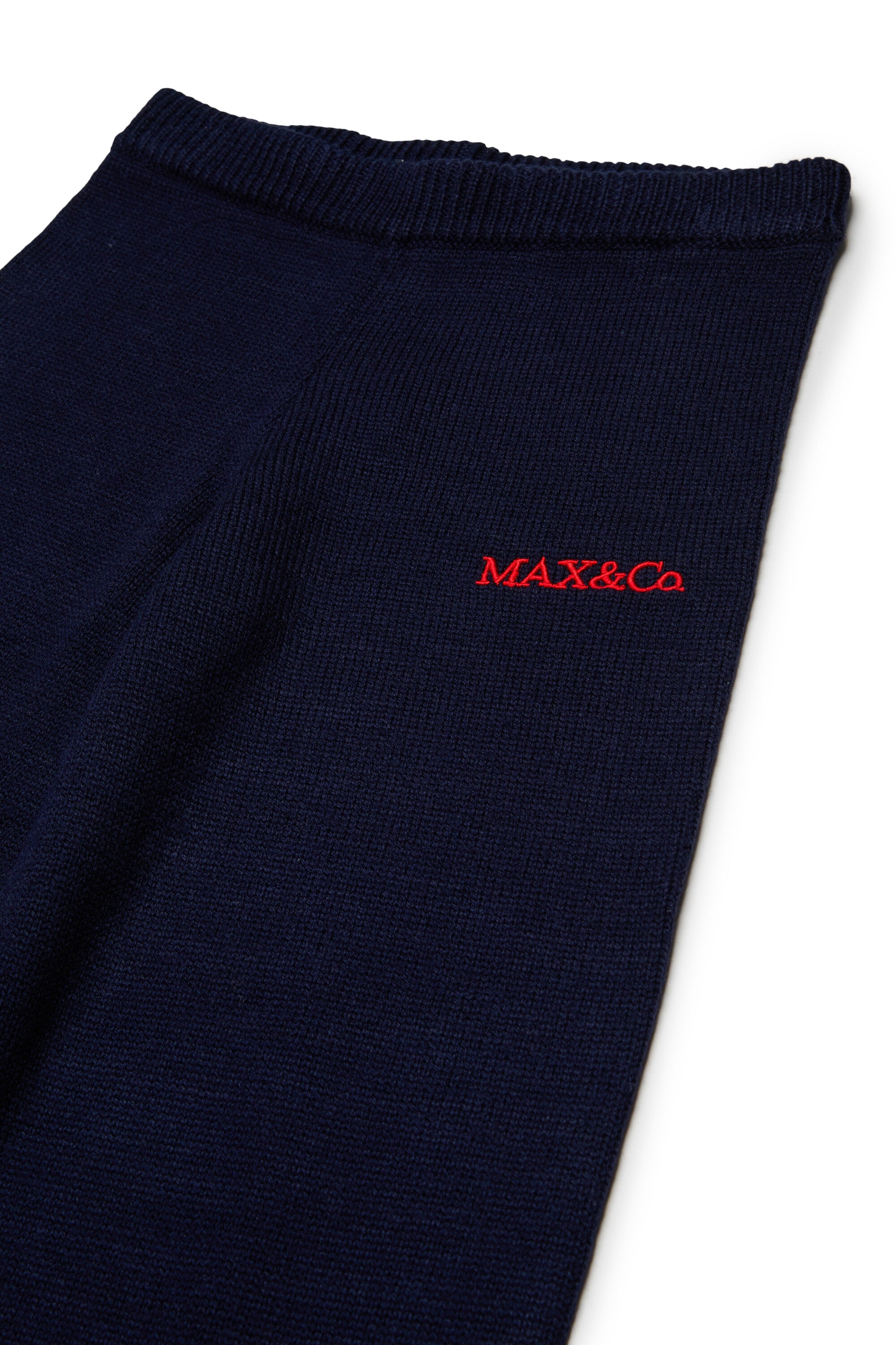 Knit pants with logo