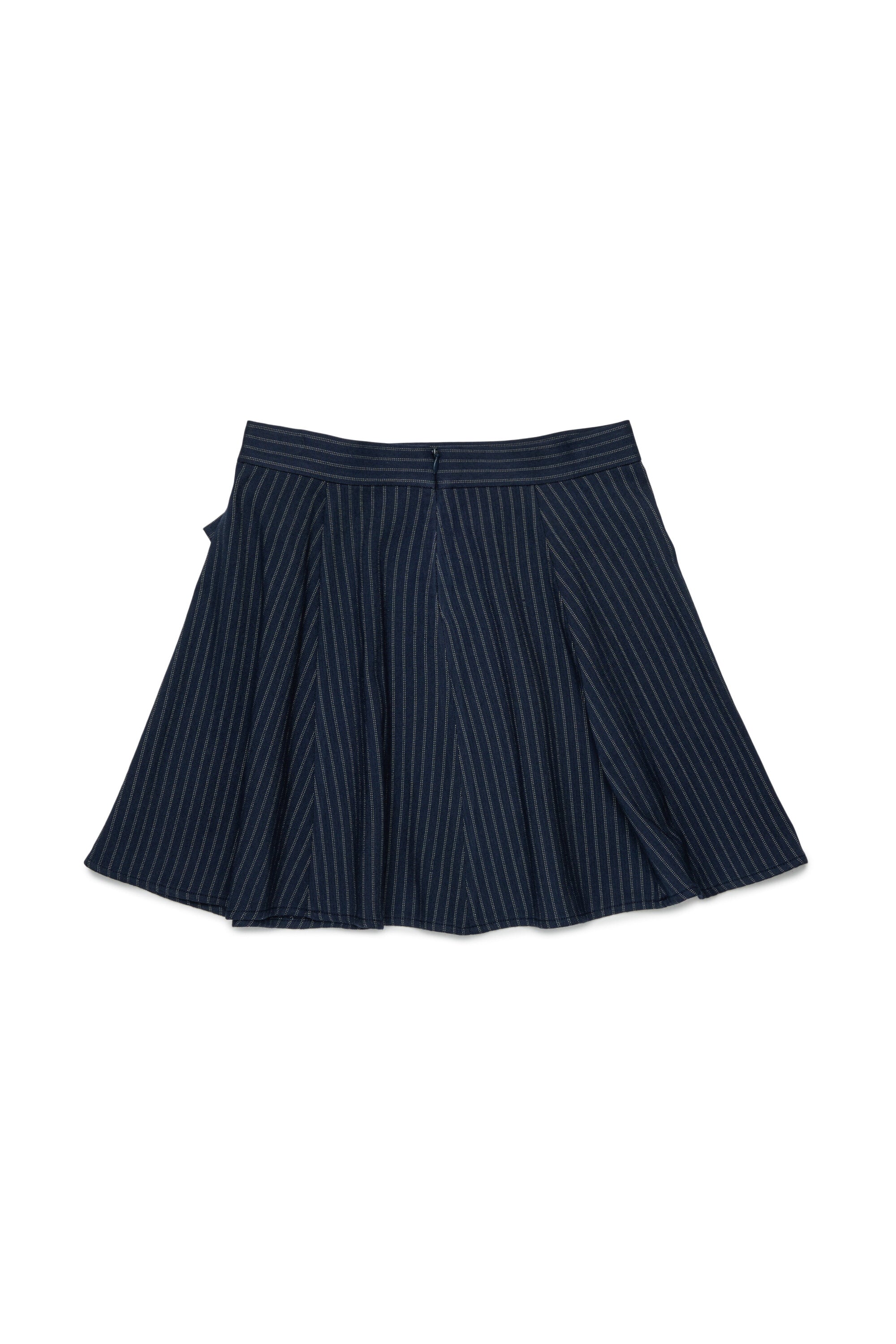 Striped skirt with logo