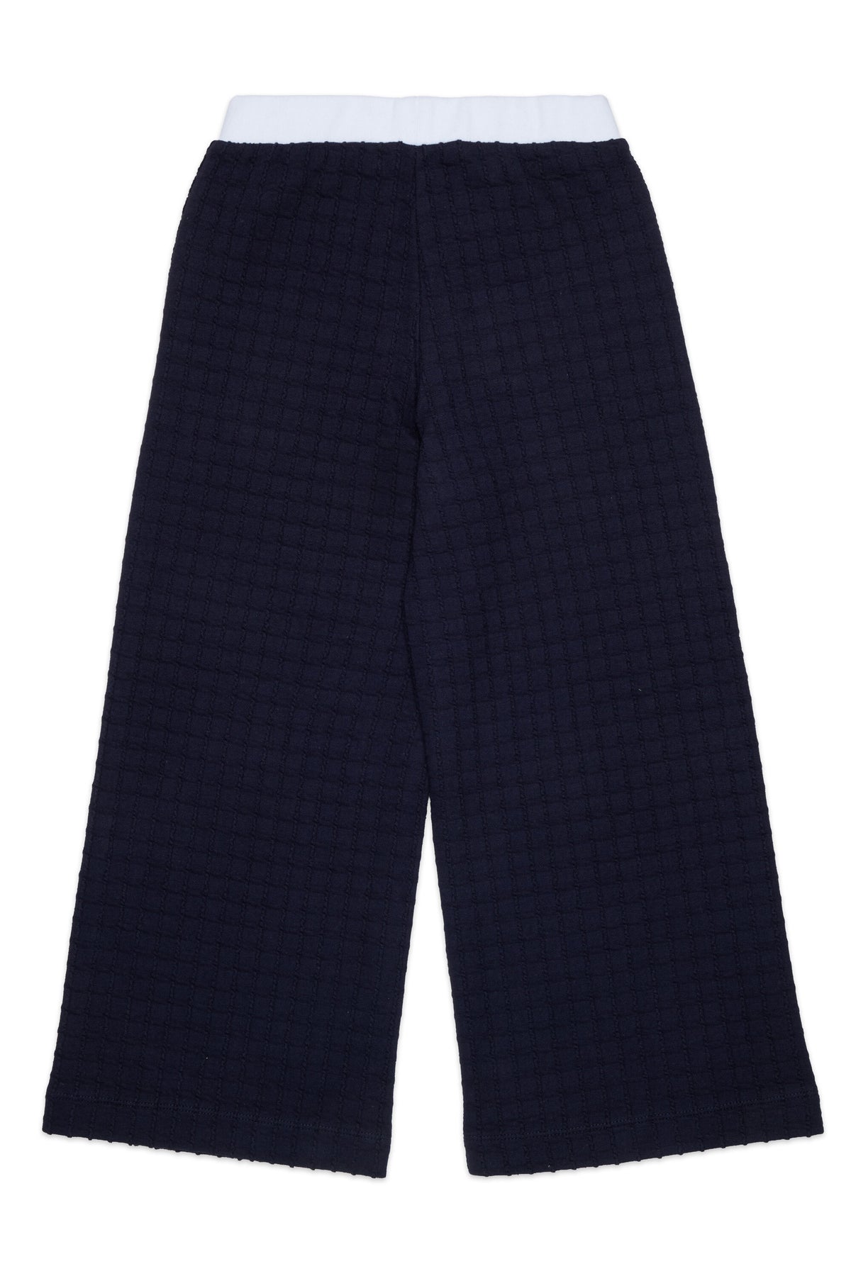 Jacquard pants with applied logo