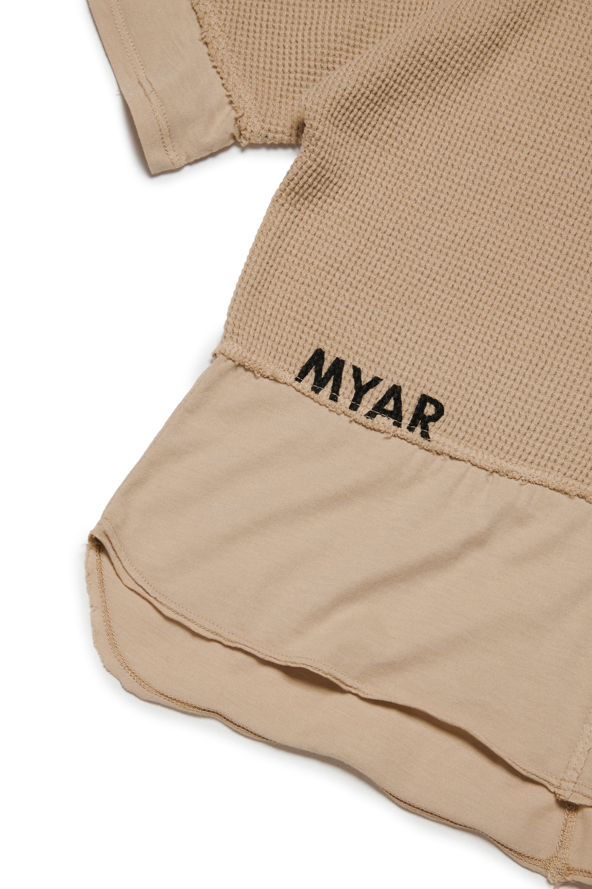 Deadstock fabric T-shirt with MYAR logo
