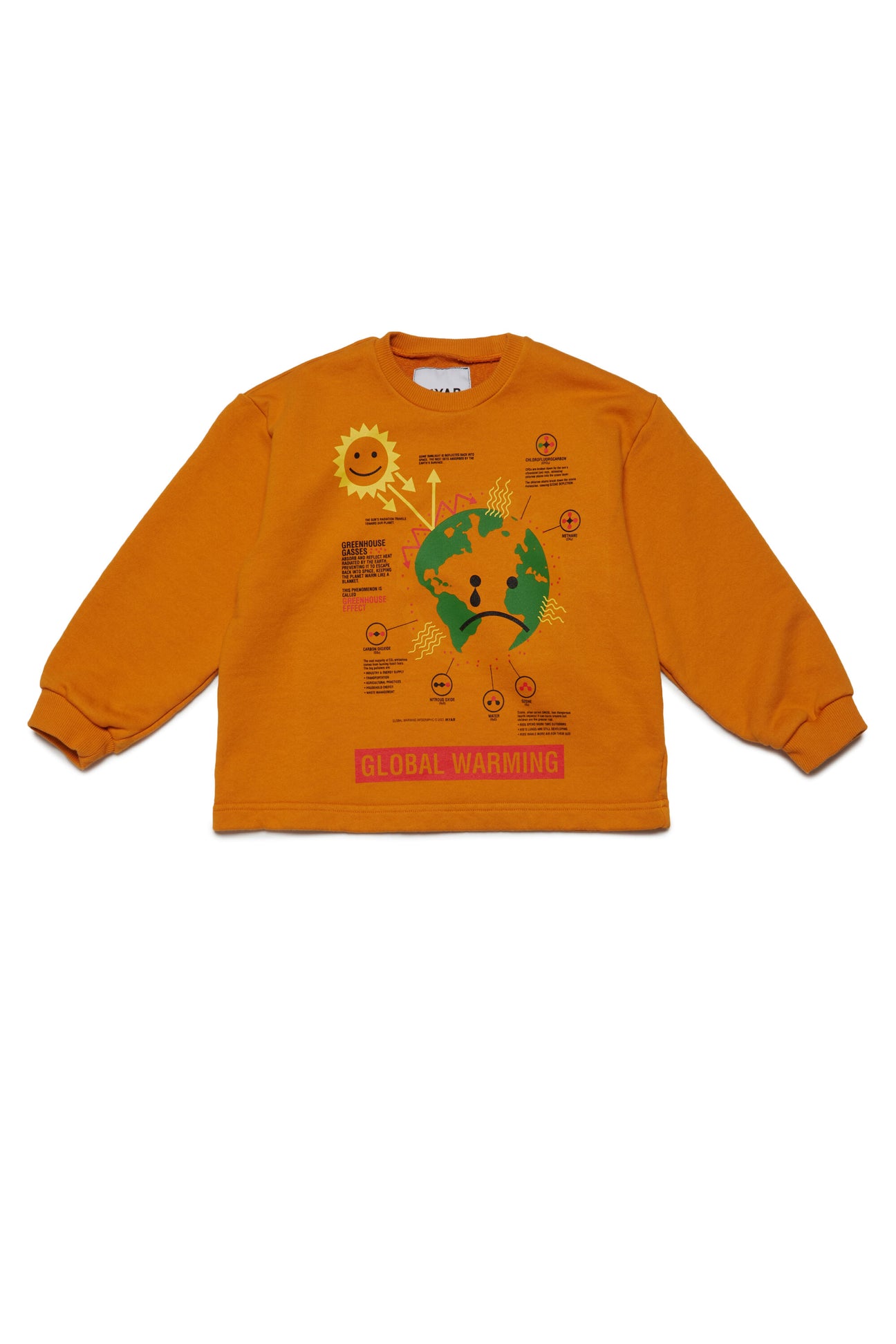 Sweatshirt with Global Warming print 