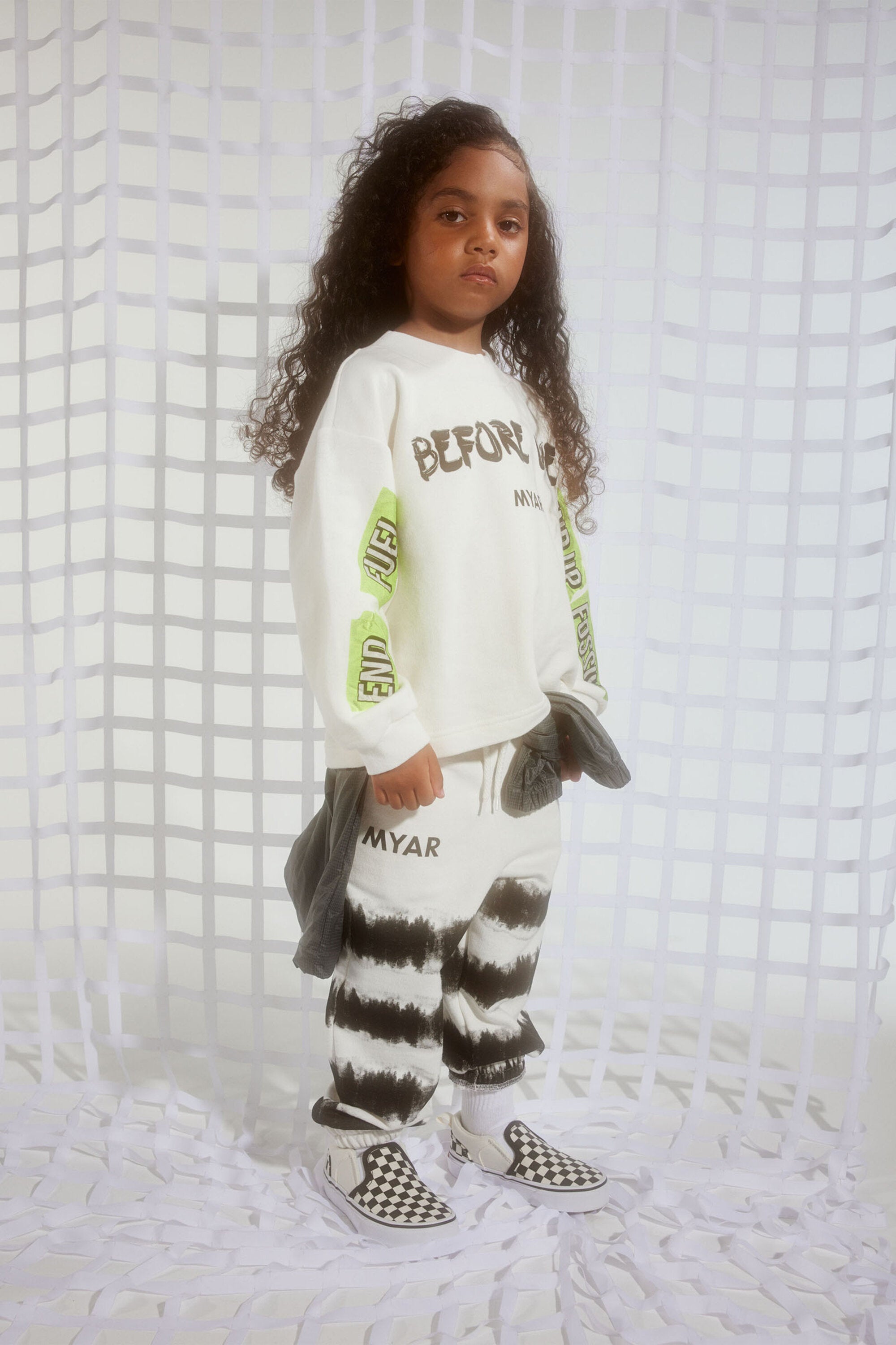 Deadstock sweatpants with tye-die effect