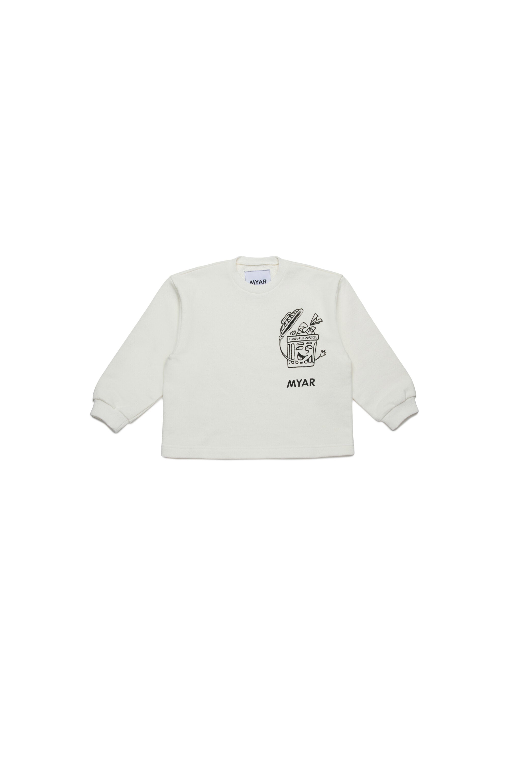 Deadstock cotton sweatshirt with Reduce graphics