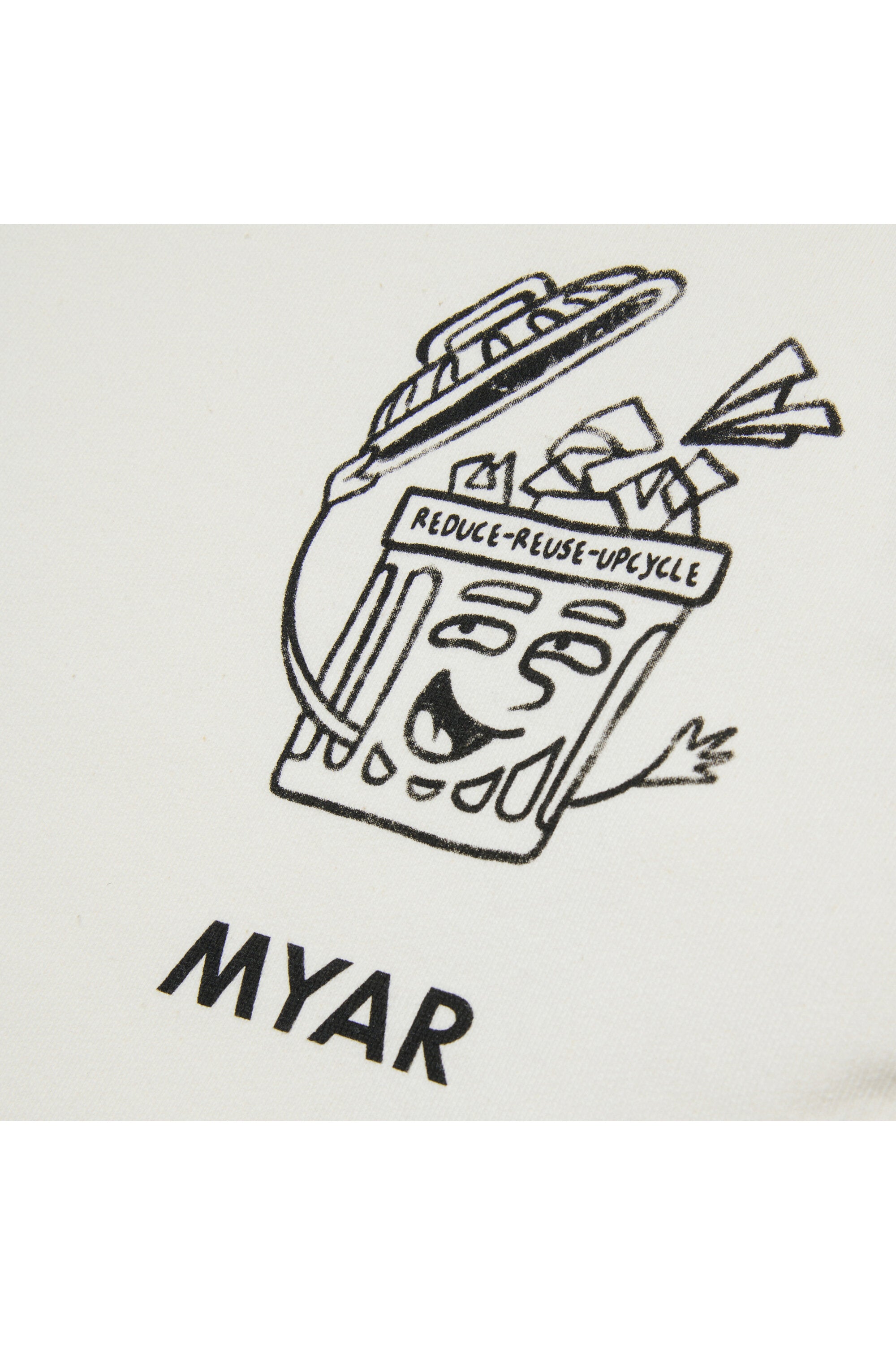 Deadstock cotton sweatshirt with Reduce graphics