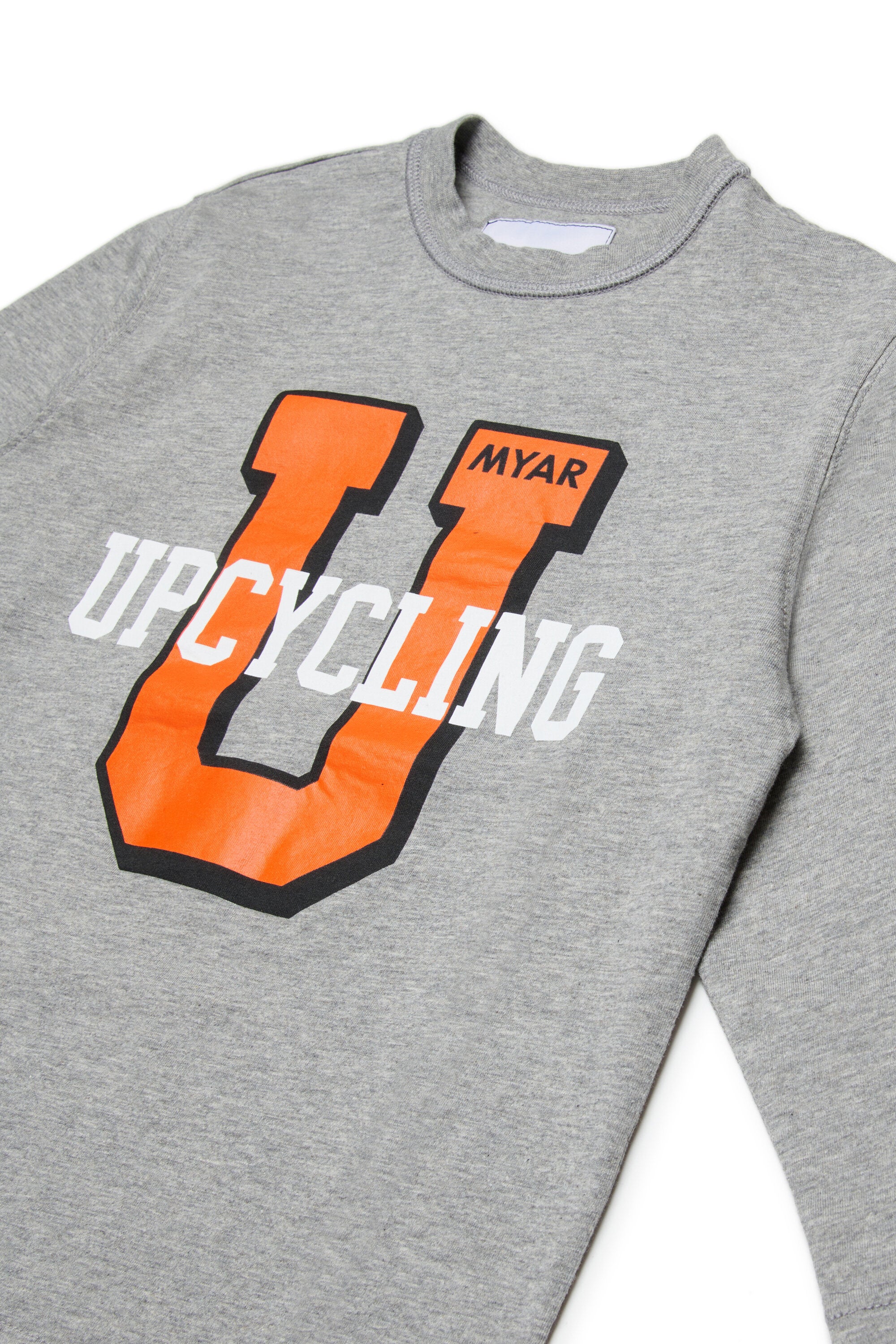 Crewneck sweatshirt with varsity print