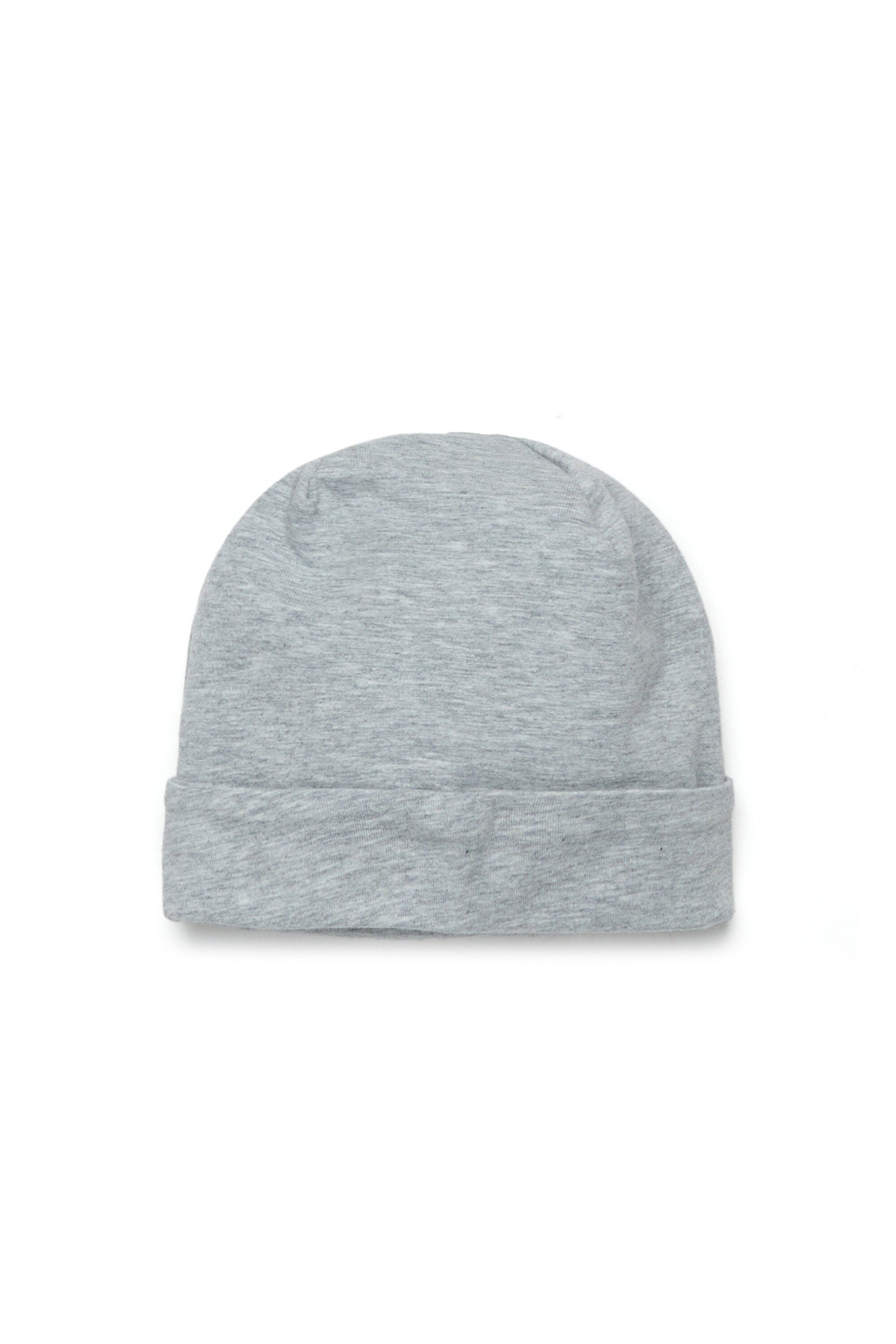 Stretch jersey beanie branded with Oval D logo