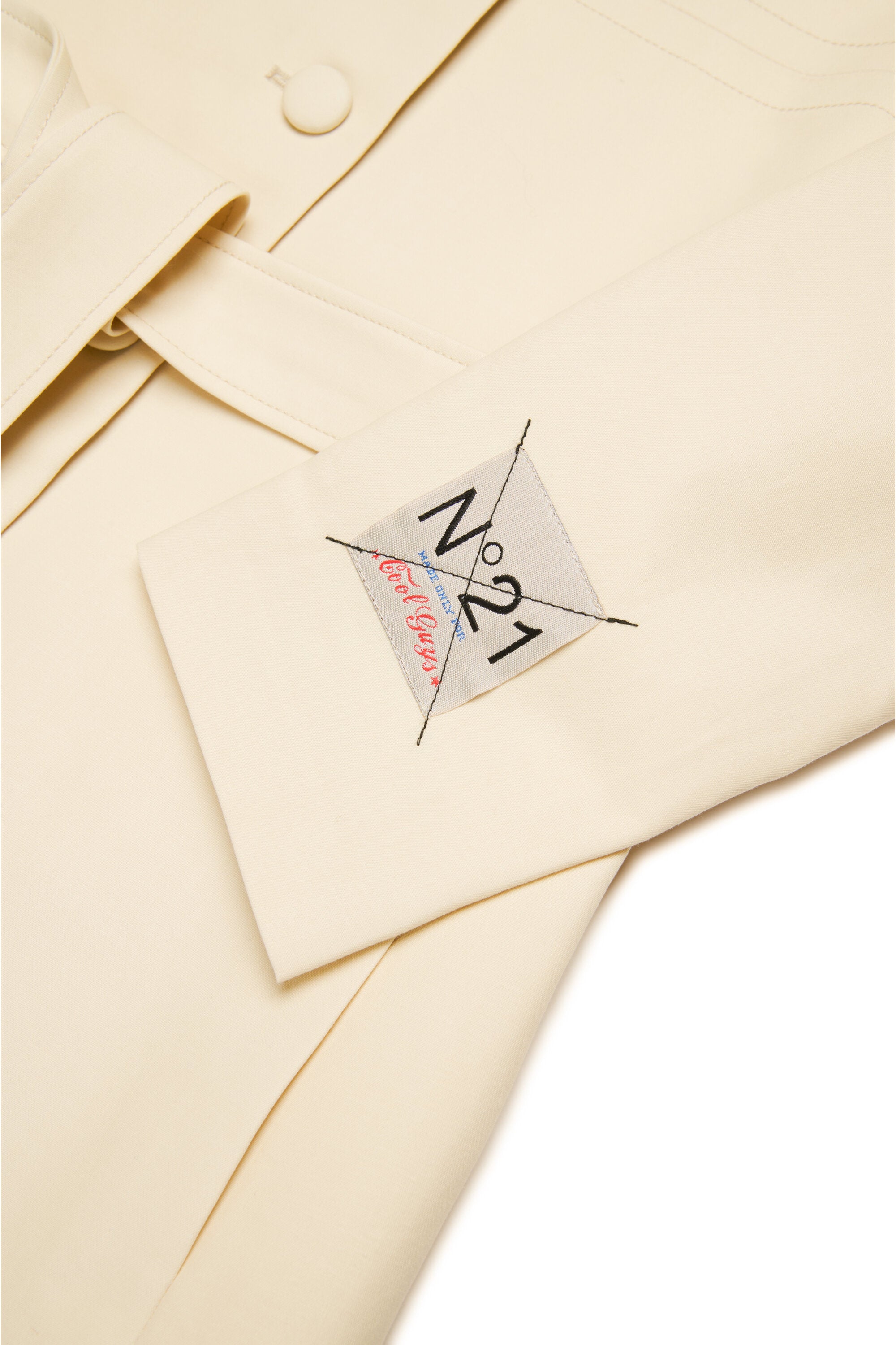 Cotton trench jacket with bow