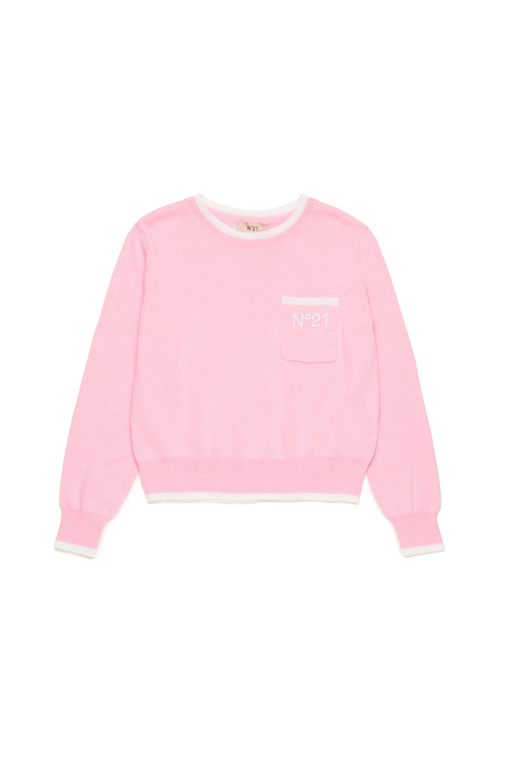 Cotton pullover with pocket