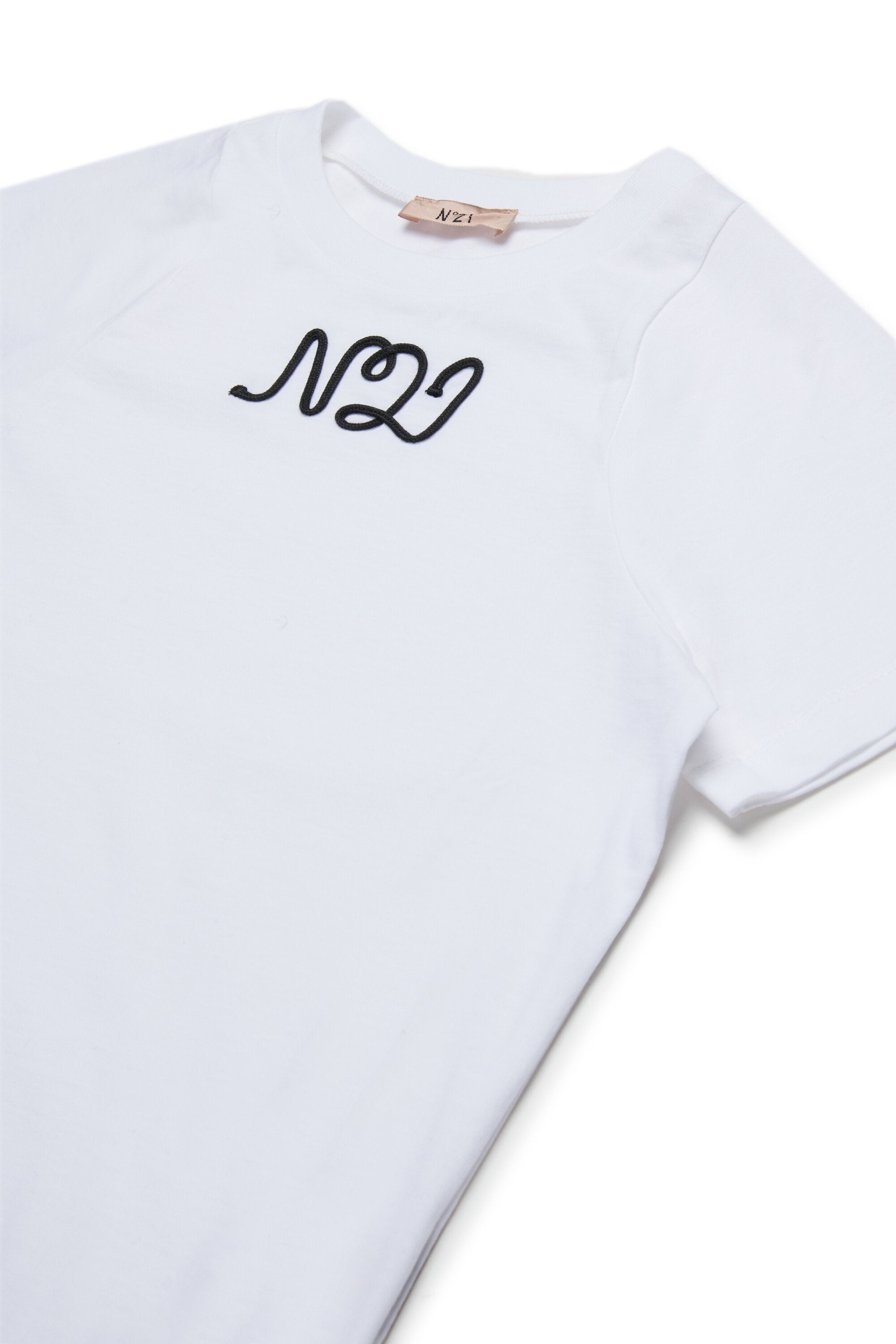 Cotton jersey T-shirt with cursive logo